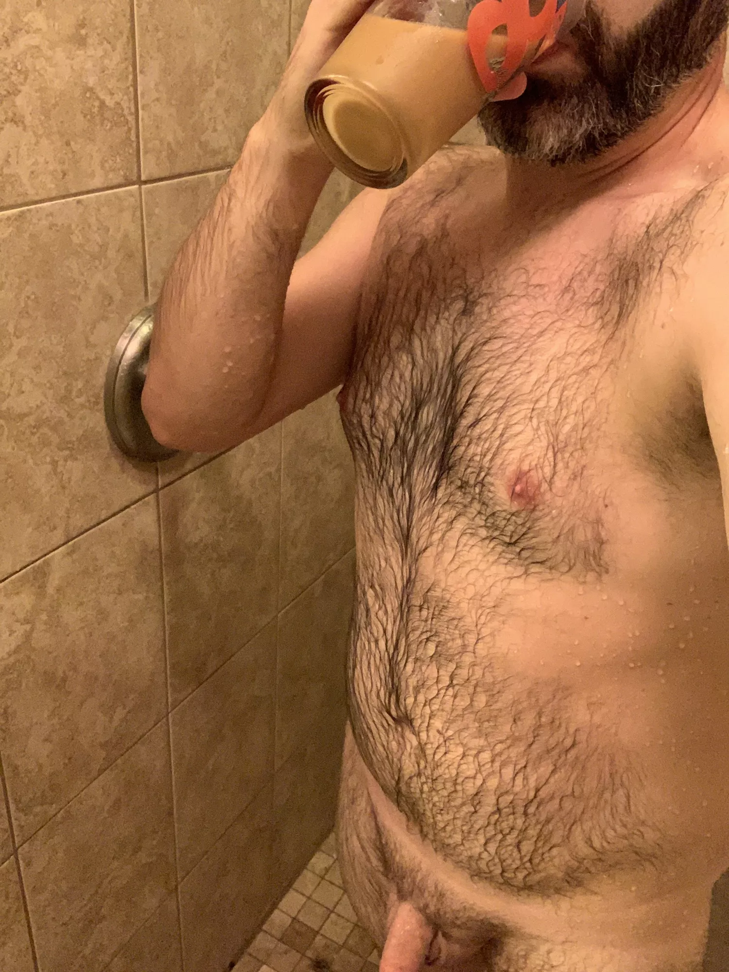 Monday mornings call for shower coffee. posted by NotJohnDaly