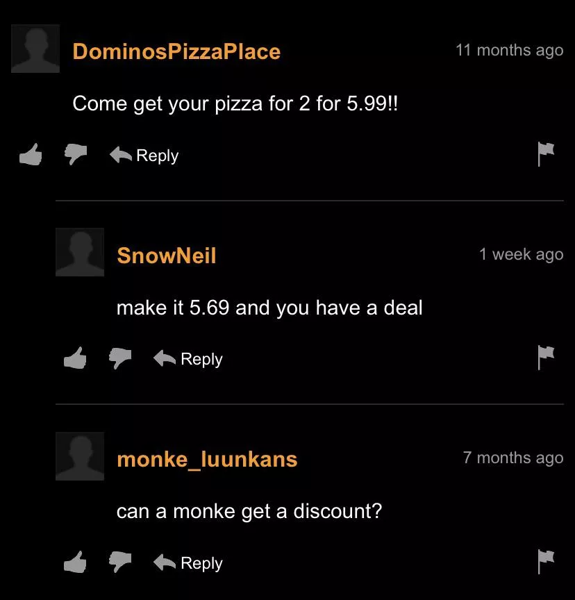 monke discount? posted by whyamihere69430