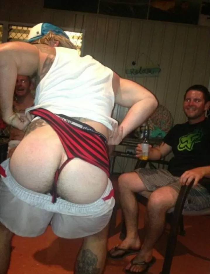 Mooning/wedgie aftermath posted by justreallygaystuff