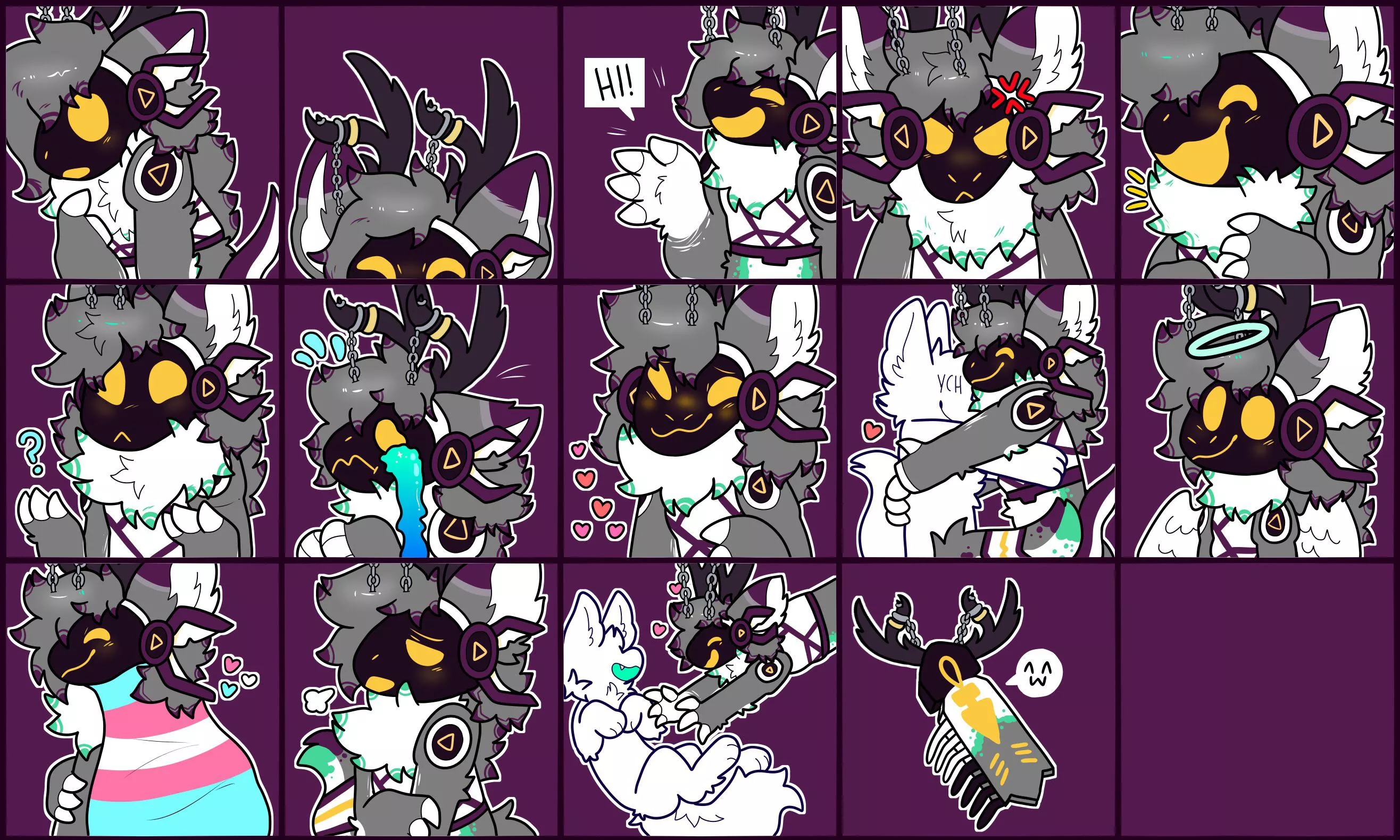 MORE proto stickers - this is my thing now i think hahaha <comm for persephone art by me @spookyfoxinc on twitter> posted by spookyfoxinc