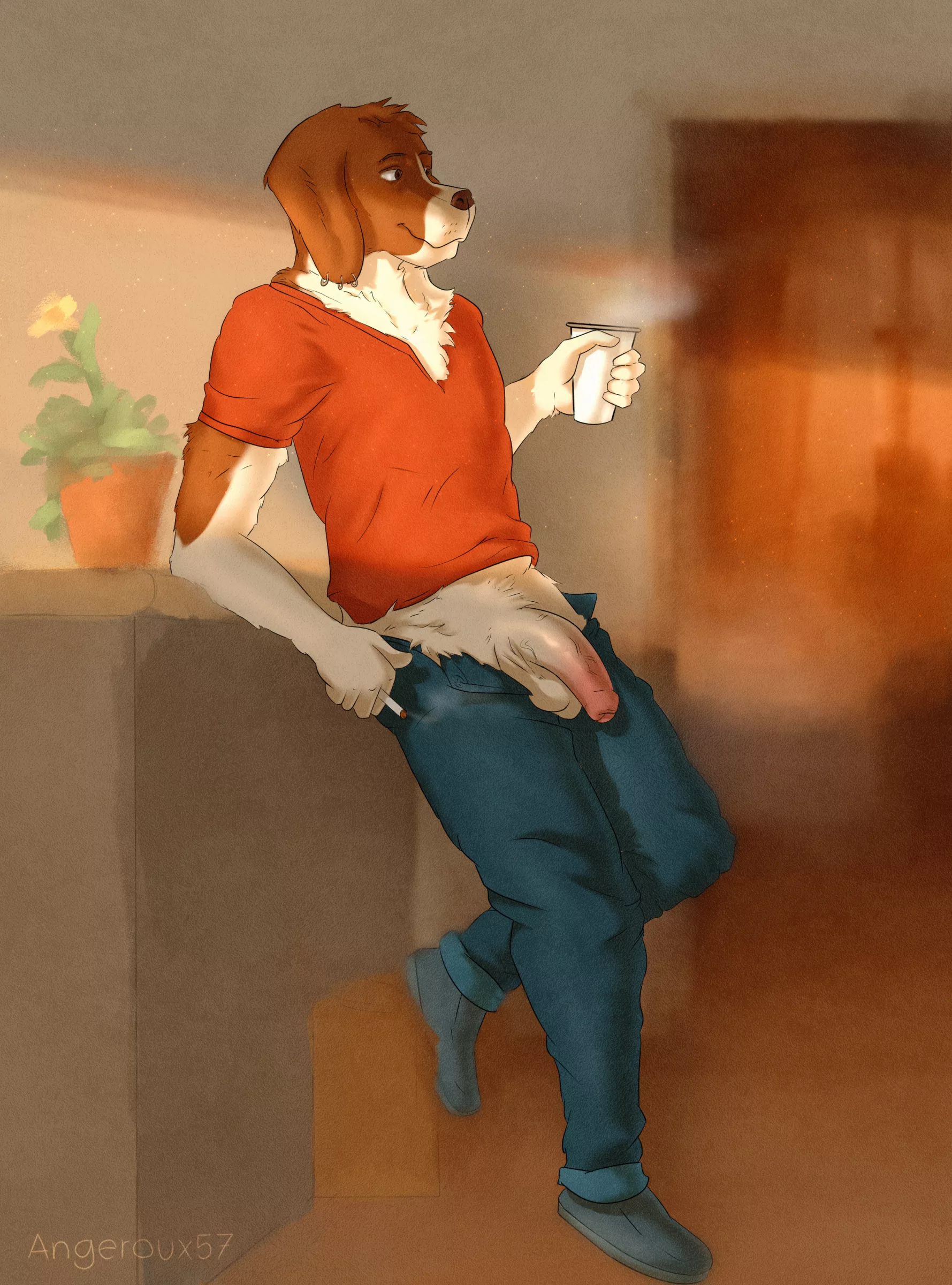 Morning Routine - Art by me (angeroux57) posted by angeroux57