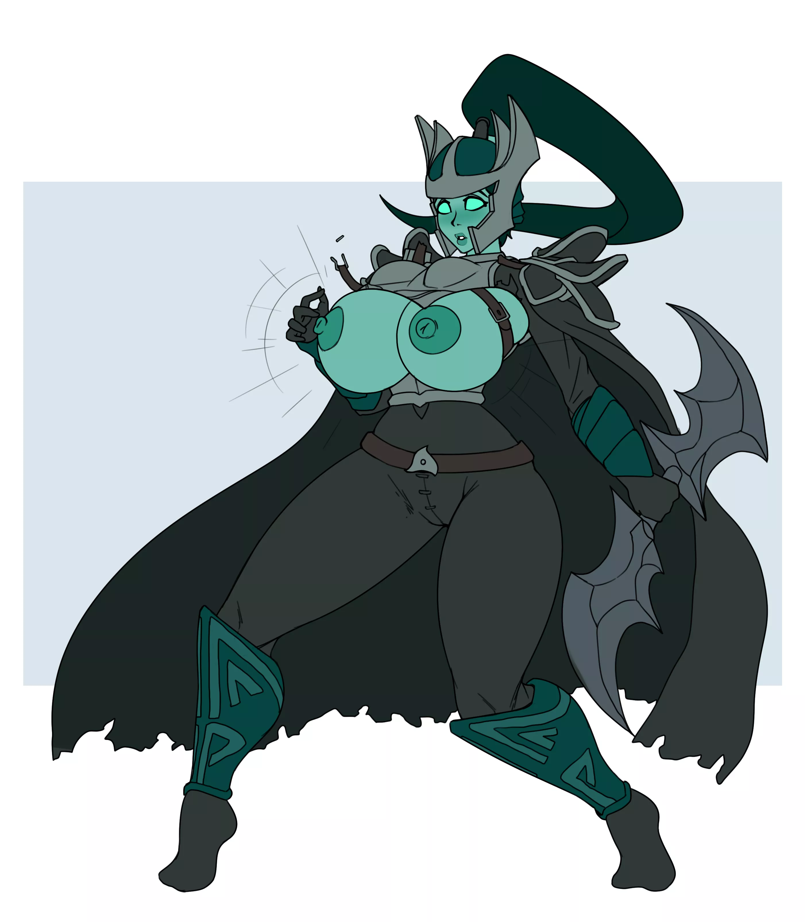 Mortred bursting out (Lewdreaper) posted by OneHandedStories