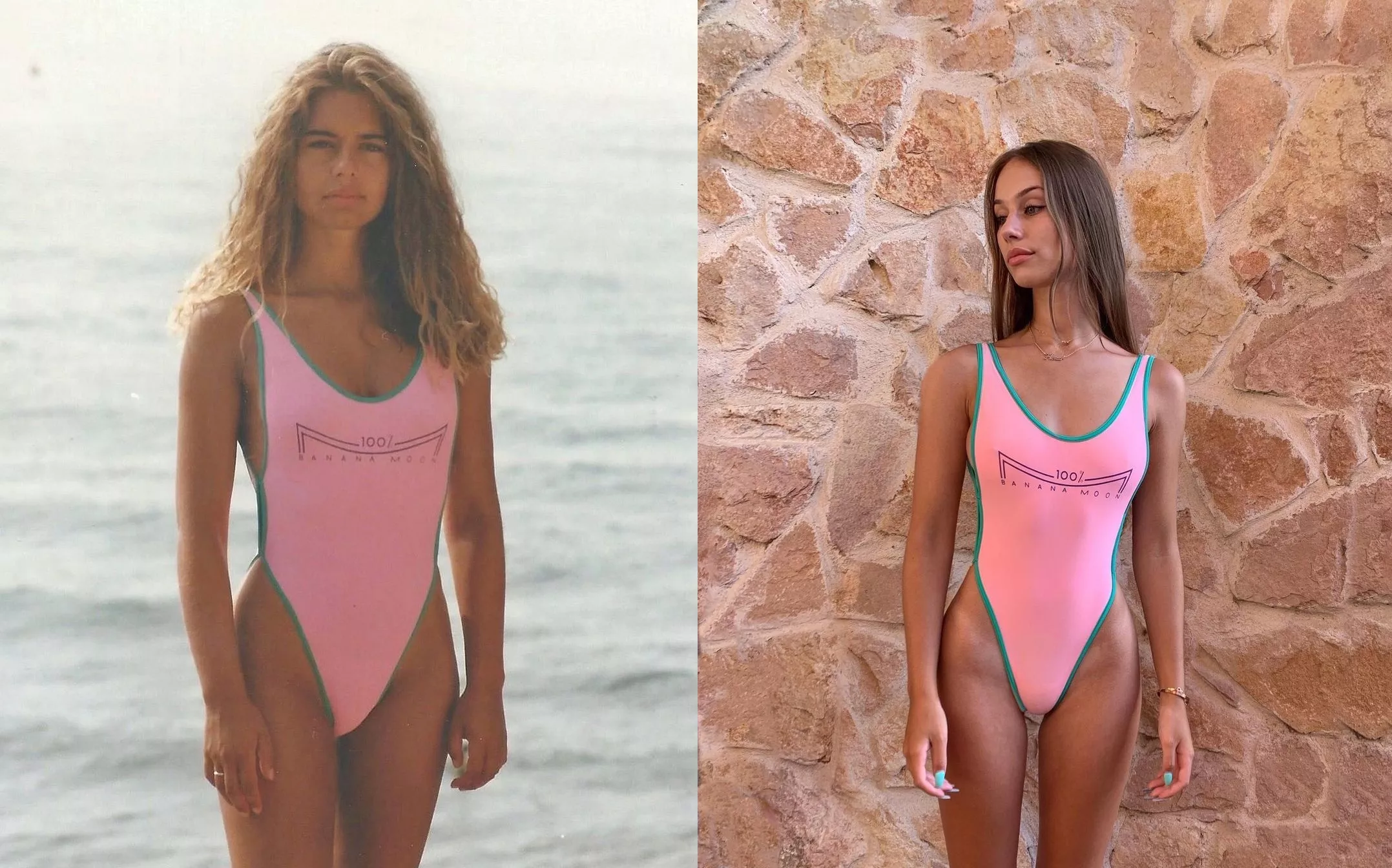 Mother and daughter, same swimsuit decades apart posted by NewUploader1