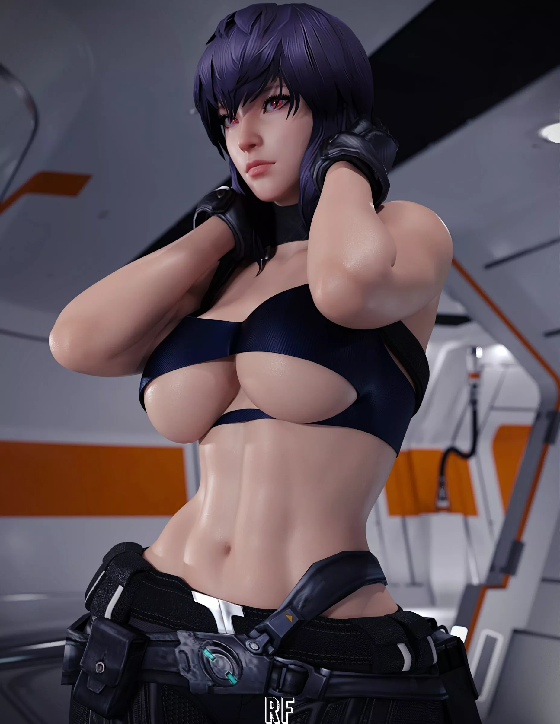 Motoko (Rude Frog) [Ghost in the Shell] posted by Kuro-Oji