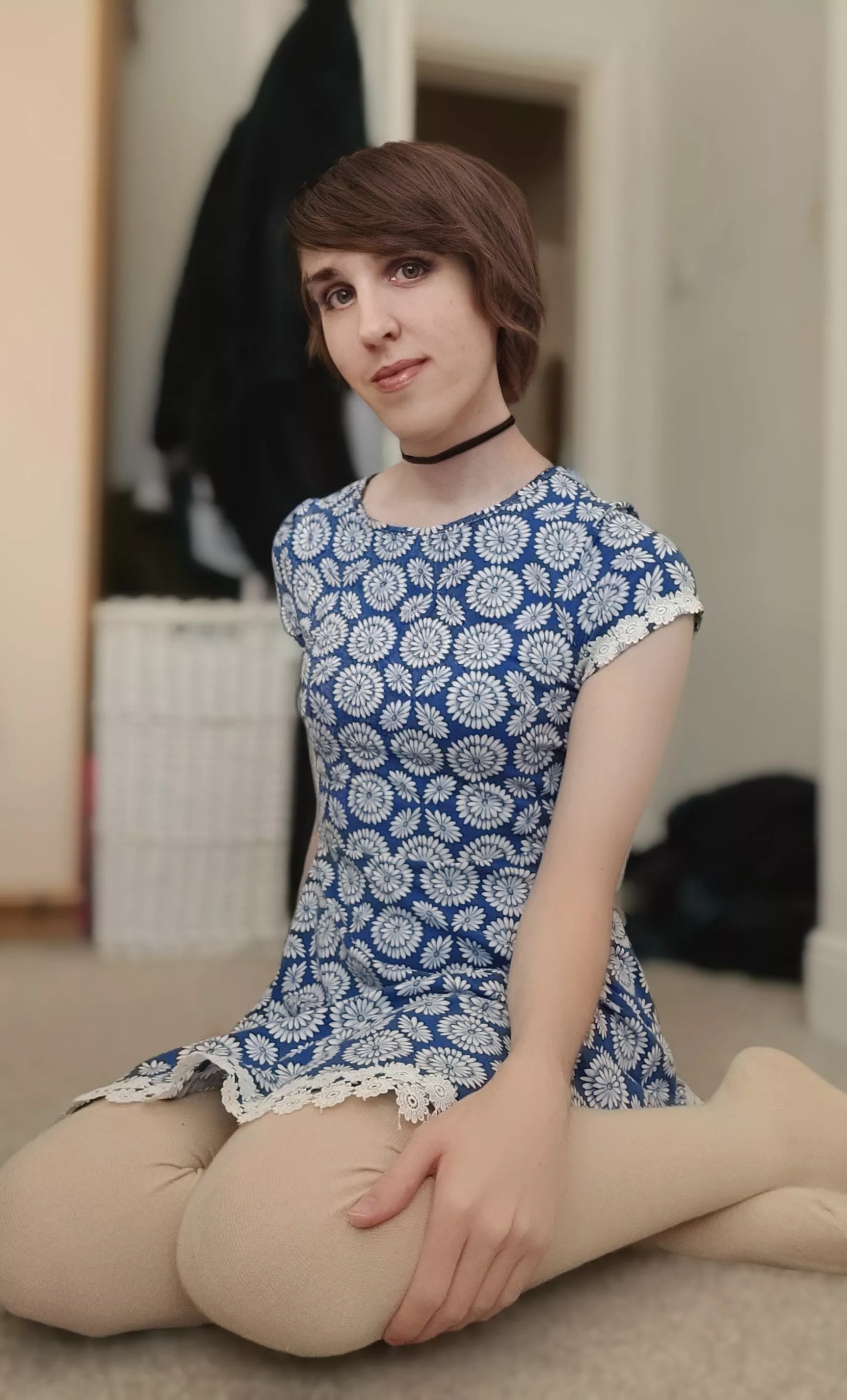 MtF (pre-everything) dusted off the old dress for some new pics. Does it still look good? posted by FembRobin95