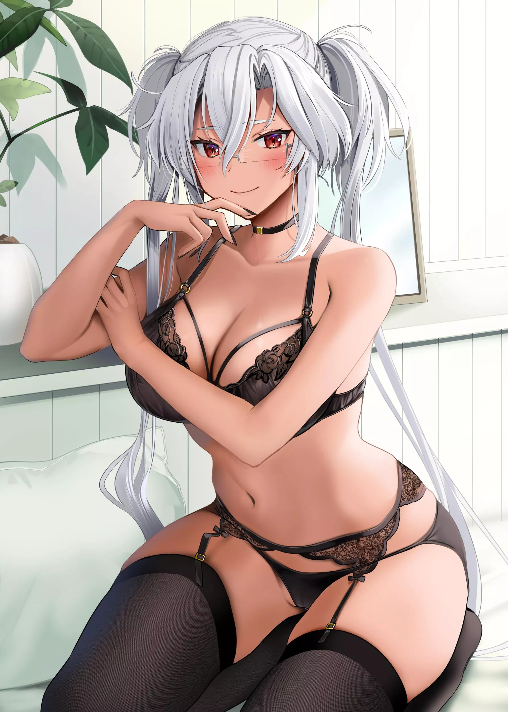 Musashi in Black Lingerie posted by CheetahSperm18