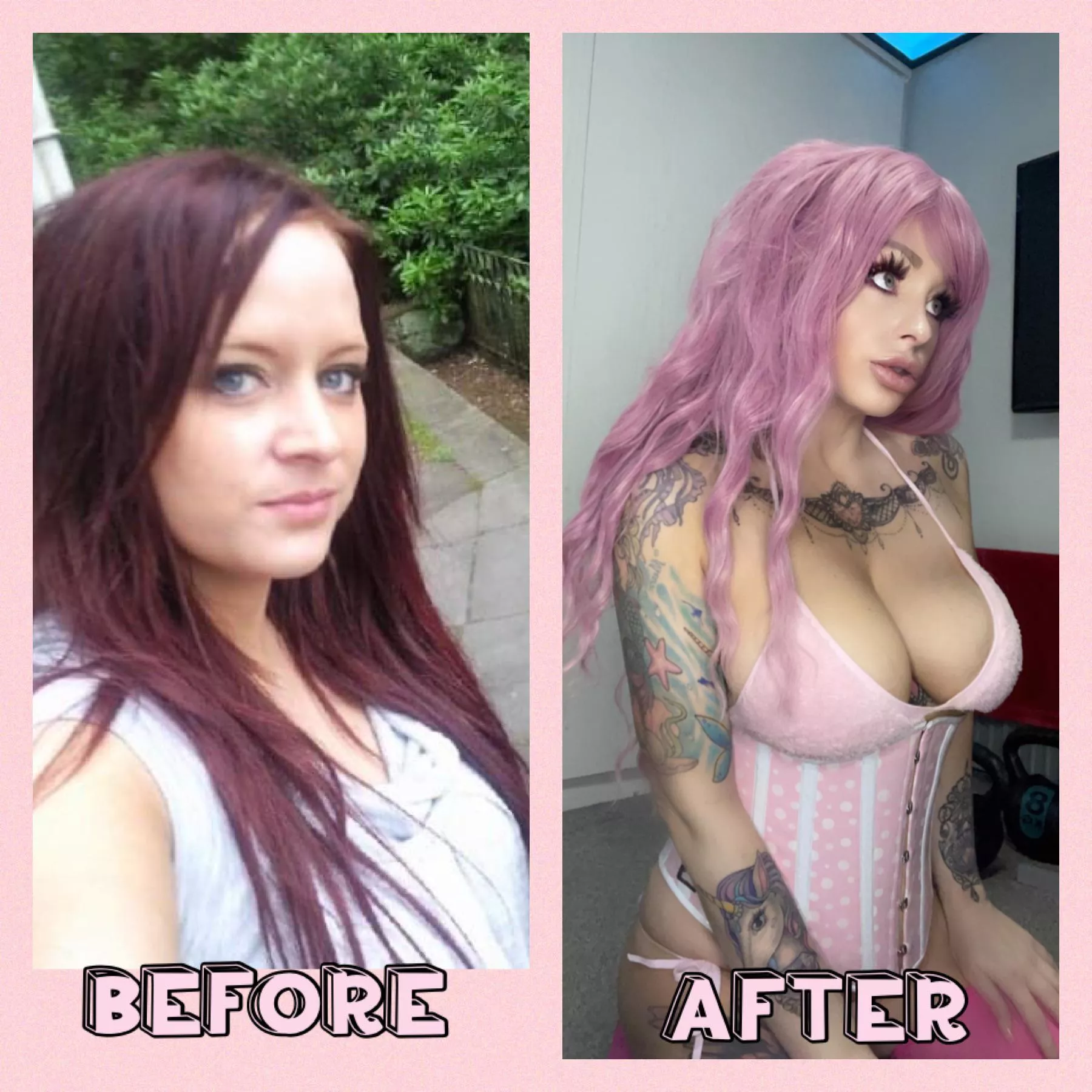 My bimbo journey! 12 years difference 💖💖💖 posted by hot_wife_skyler