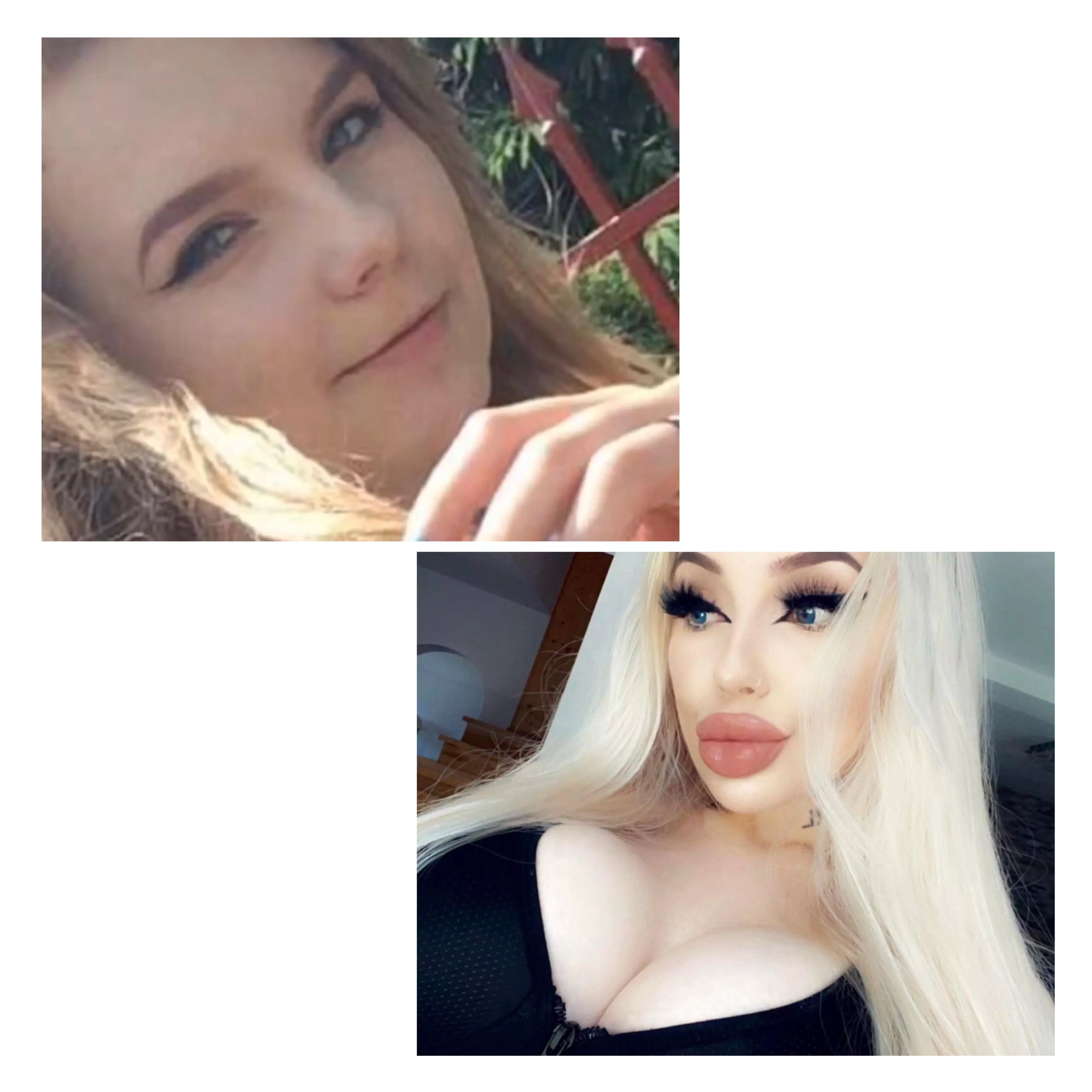 my bimbofication😈💋 18 vs 21 years old😱 posted by charlotteventurax