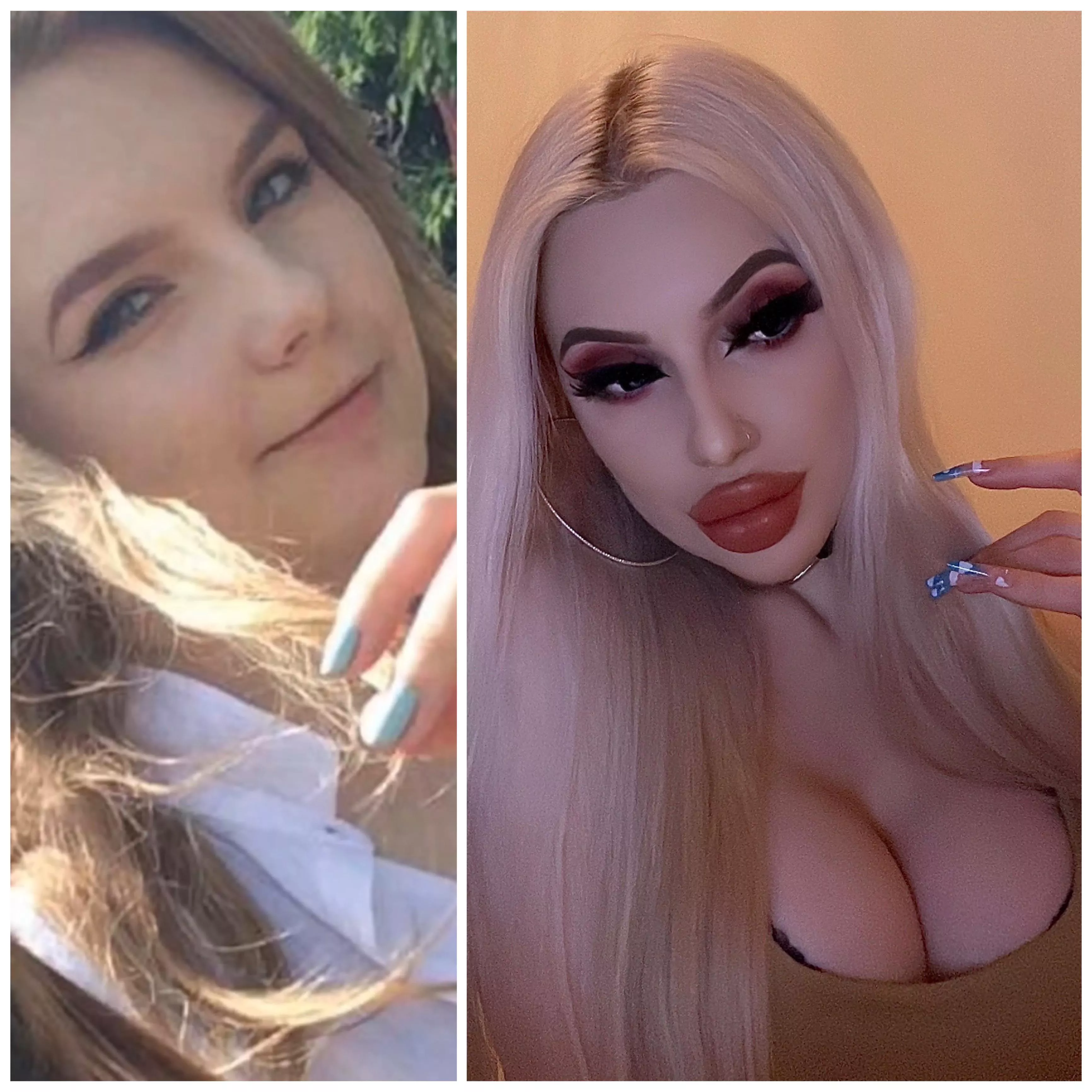 my bimbofication 18 vs 21 yo😈✨ posted by charlotteventurax