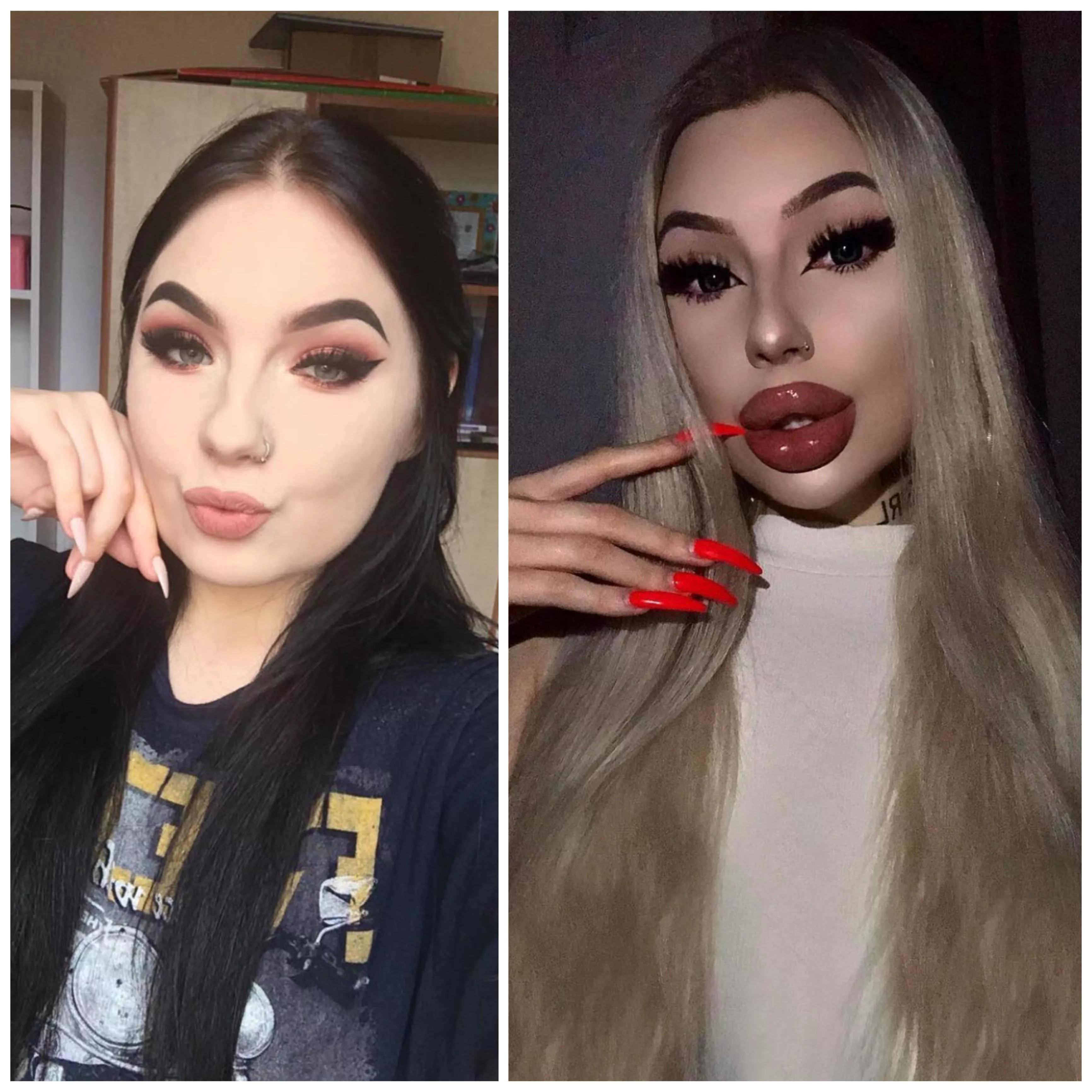 MY BIMBOFICATION 2017 vs 2021 😈🔥🔥🔥 posted by charlotteventurax