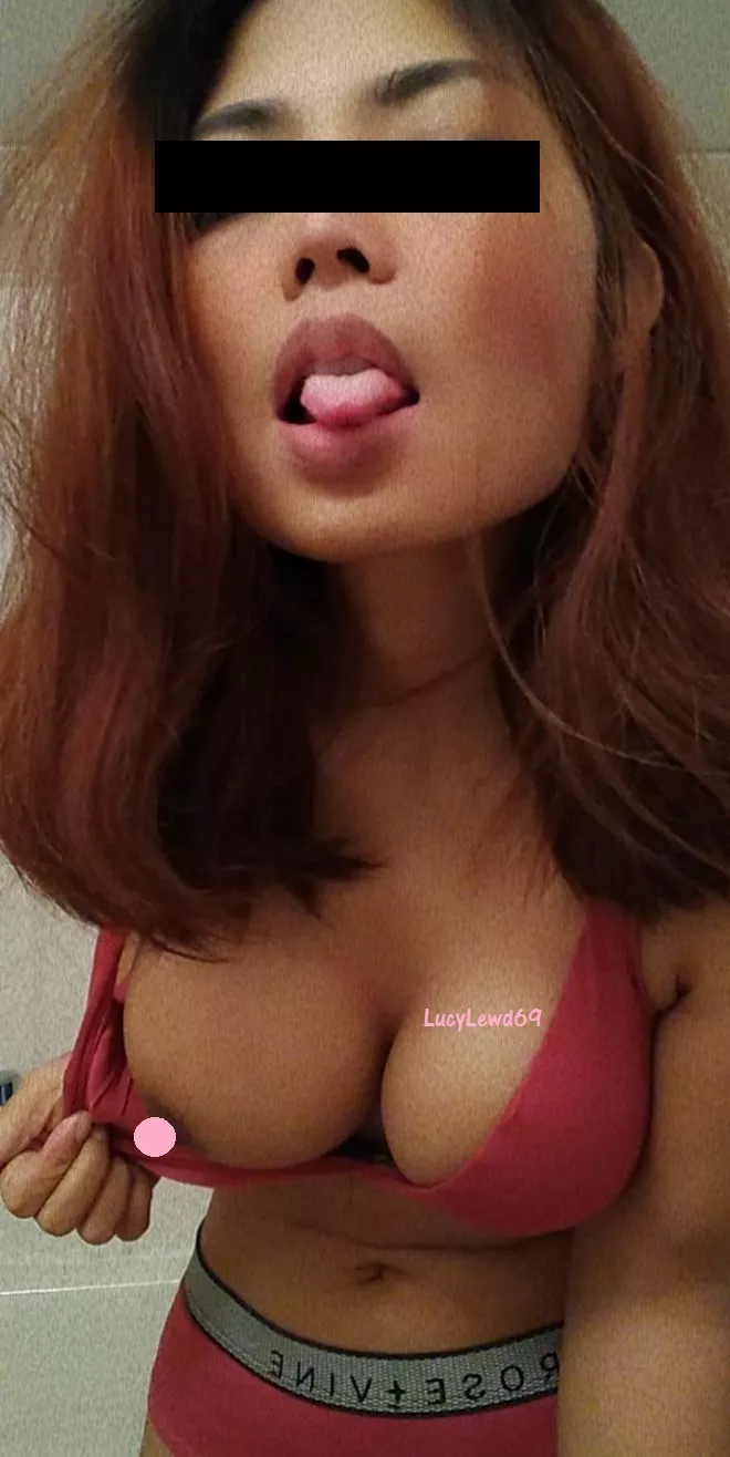 My boobs always have a hard time fitting into this bra [f] posted by LucyLewd_Official