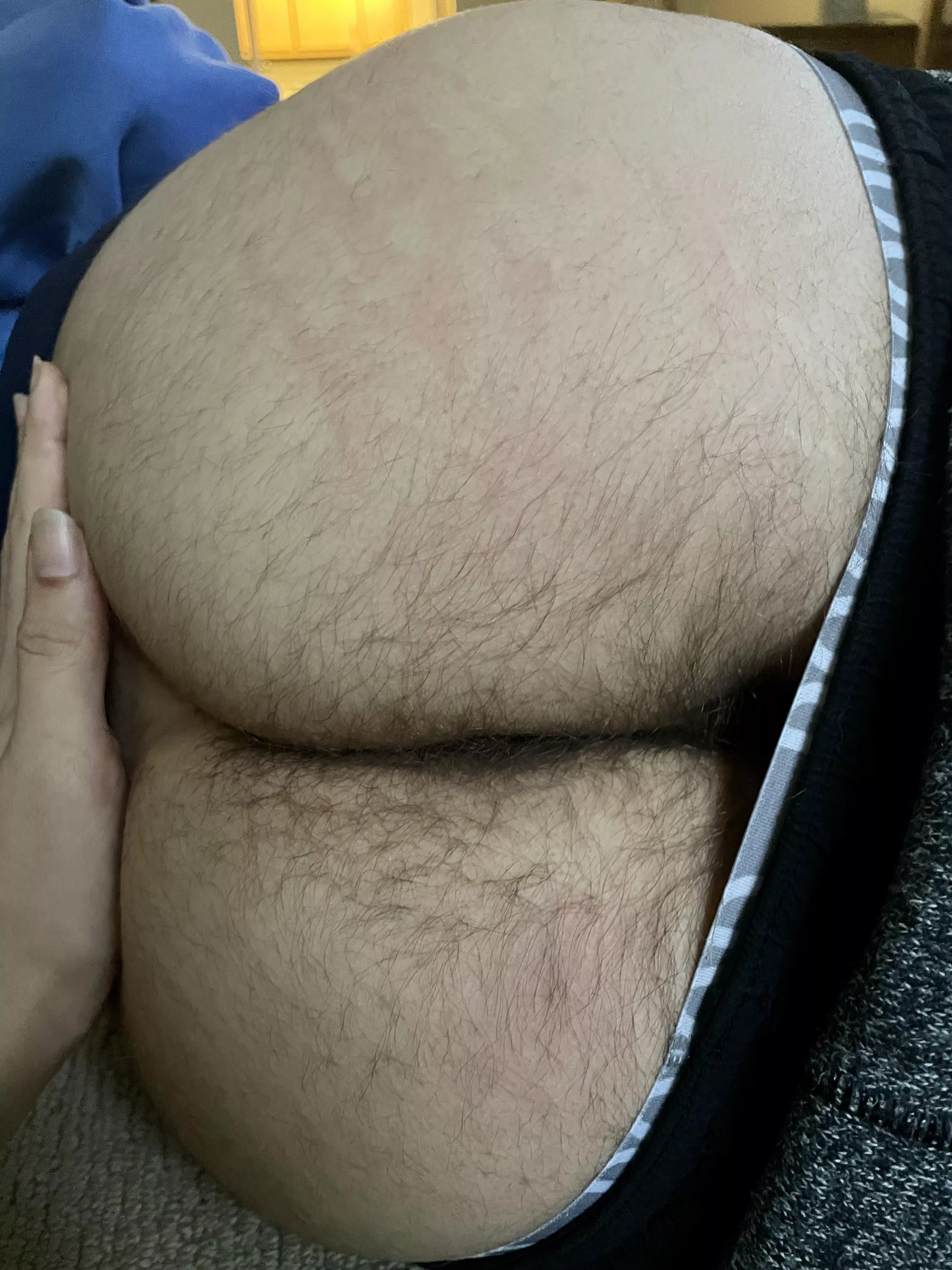 my boyfriendâ€™s sweet ass with hand marks from me spanking him posted by poiuy97