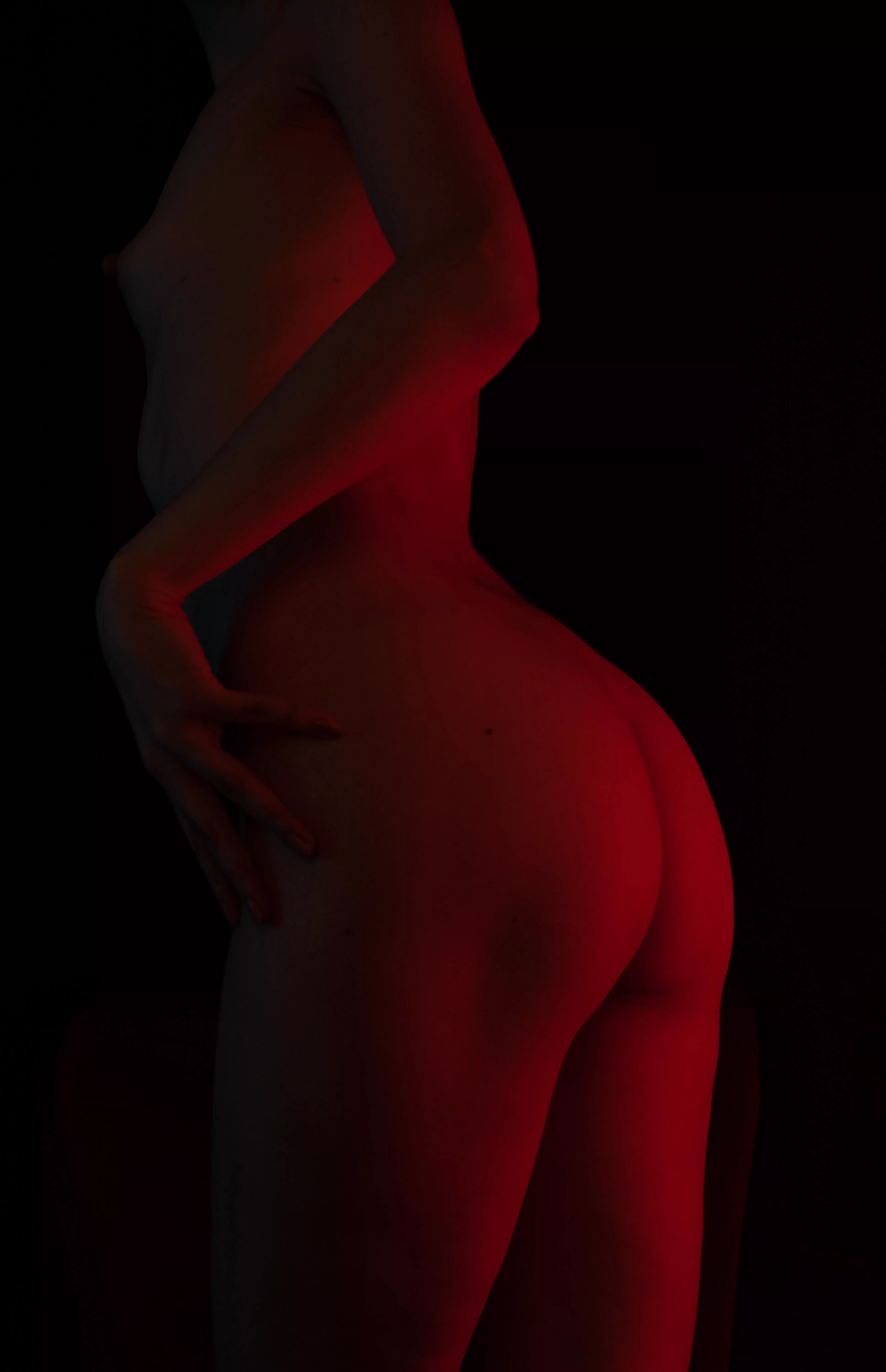 My butt in red light posted by sophiaemilia