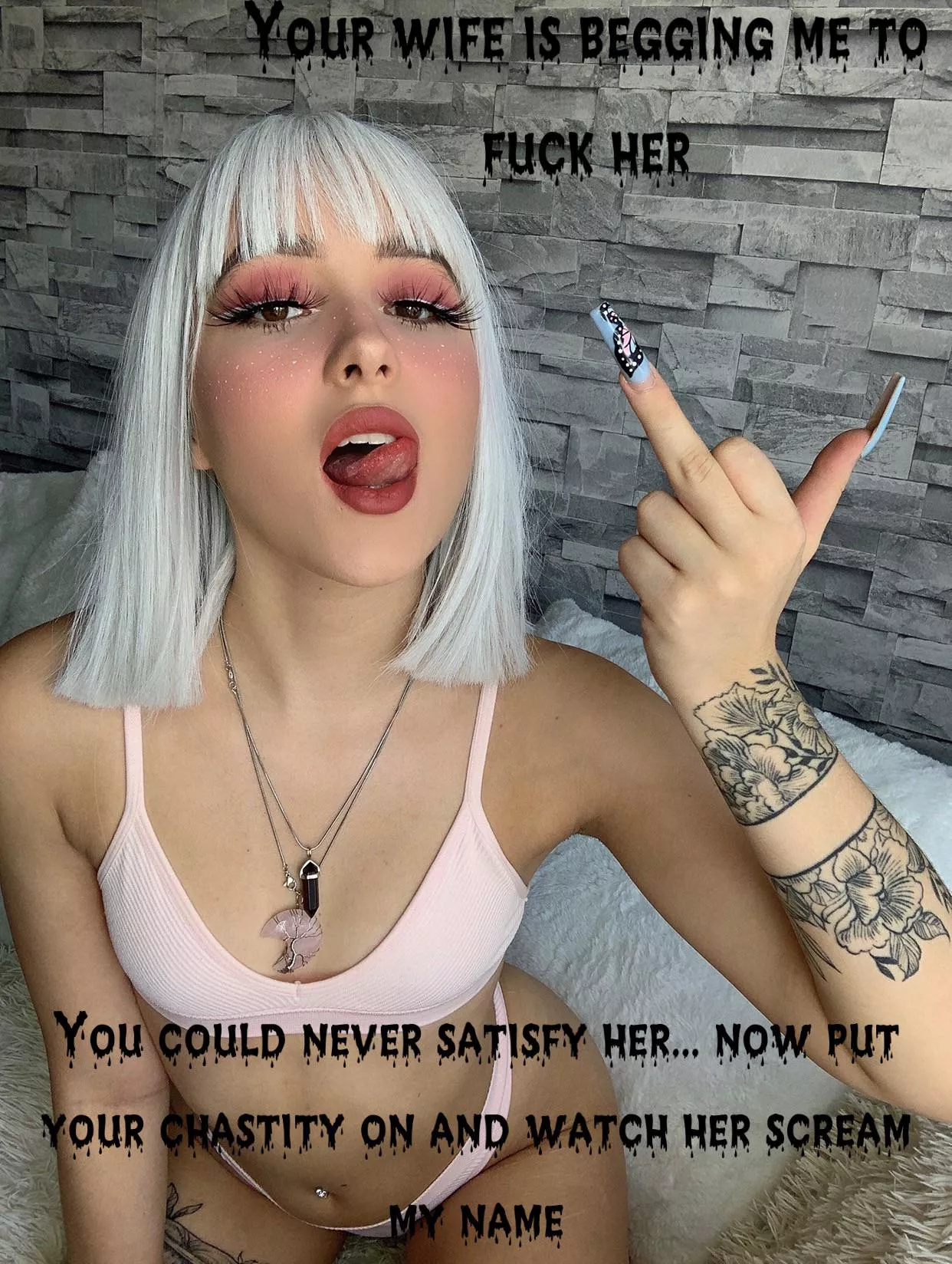 My clit is bigger than yours, loser posted by notvicii