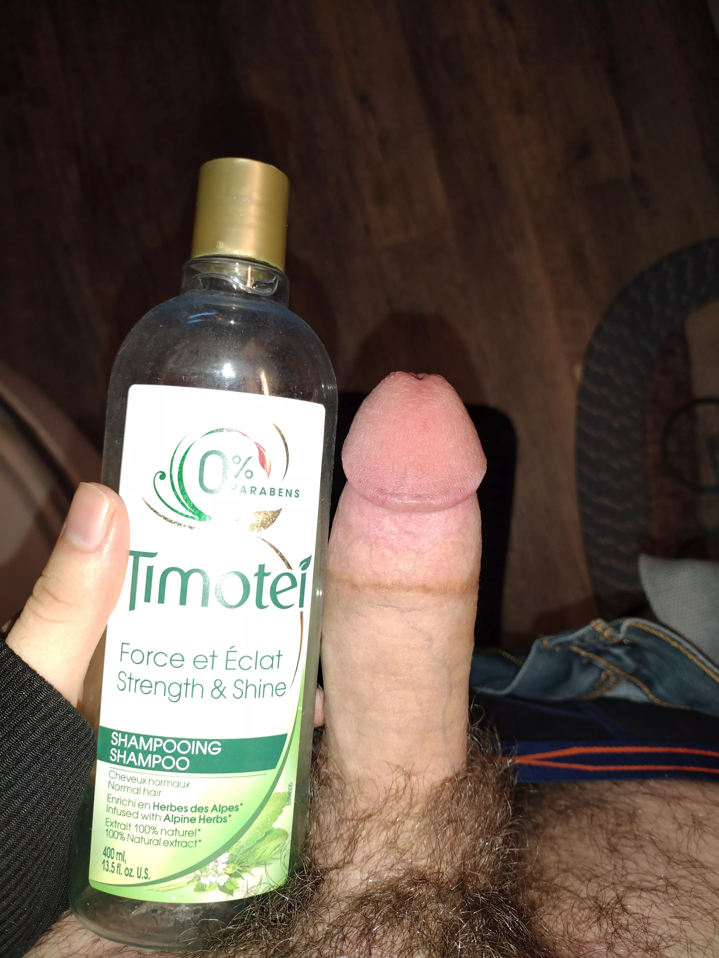 My cock compared to a shampoo bottle what should I do next??? posted by cowman550013