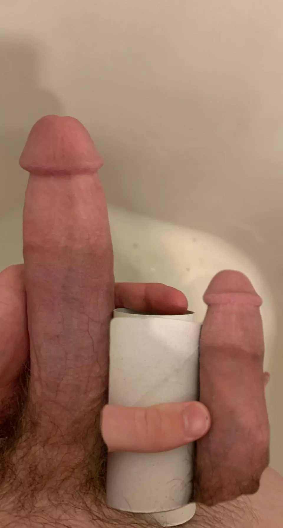 My cock soft vs hard posted by Queasy_Farm_858