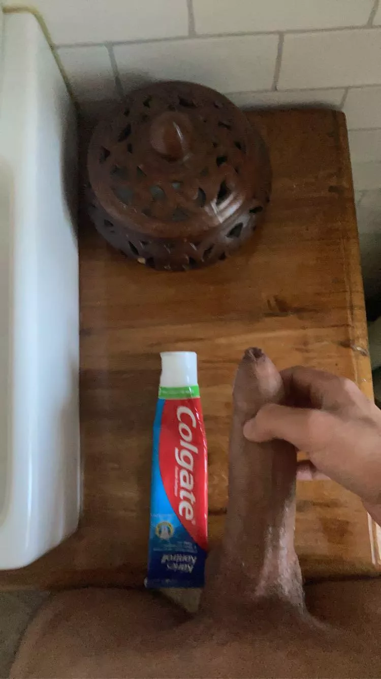 My cock vs toothpaste posted by TyrDaGod