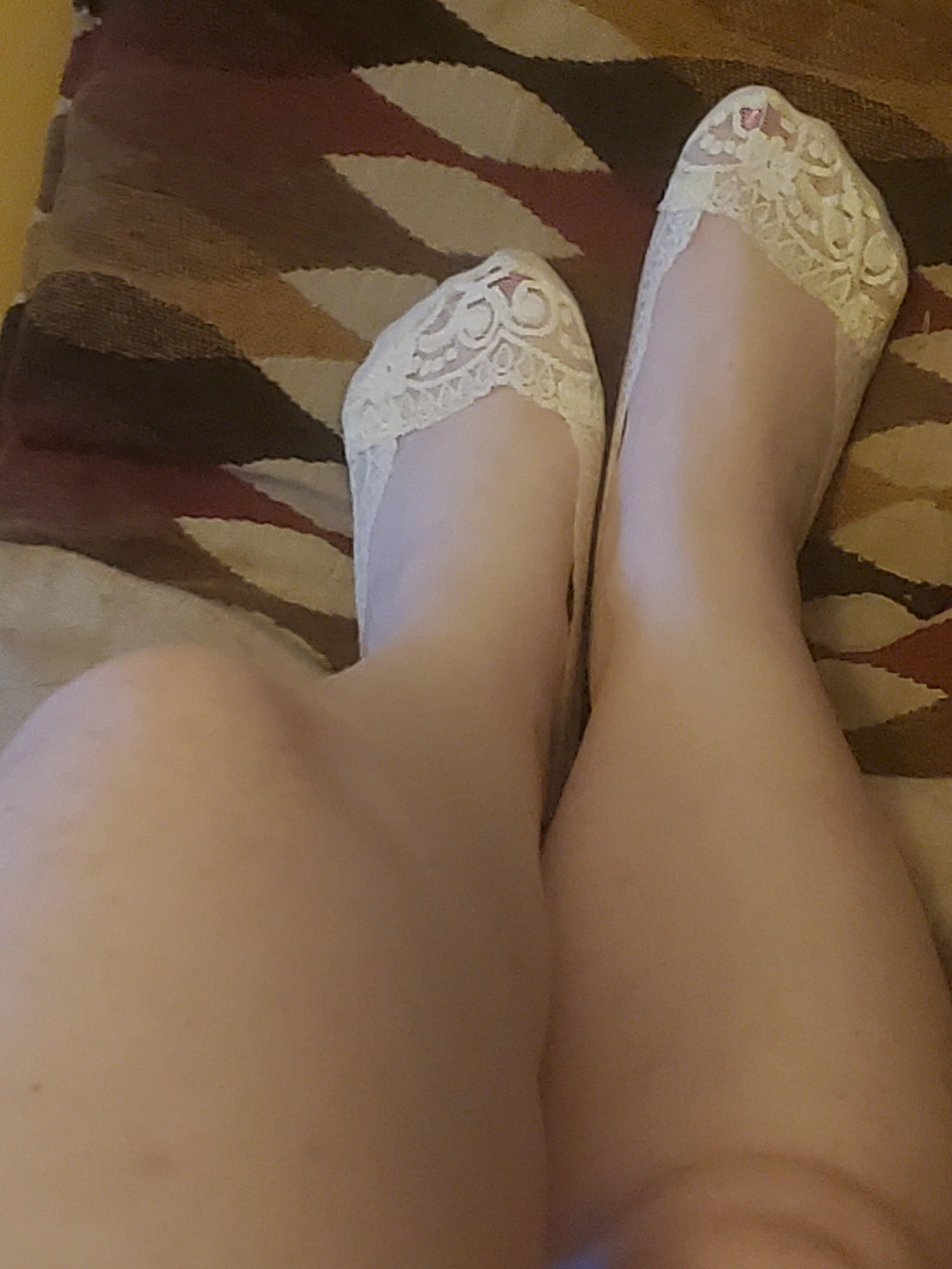 My cutest pair of white lace socks, do you like them? ðŸ˜‹ posted by FreakaliciousFox