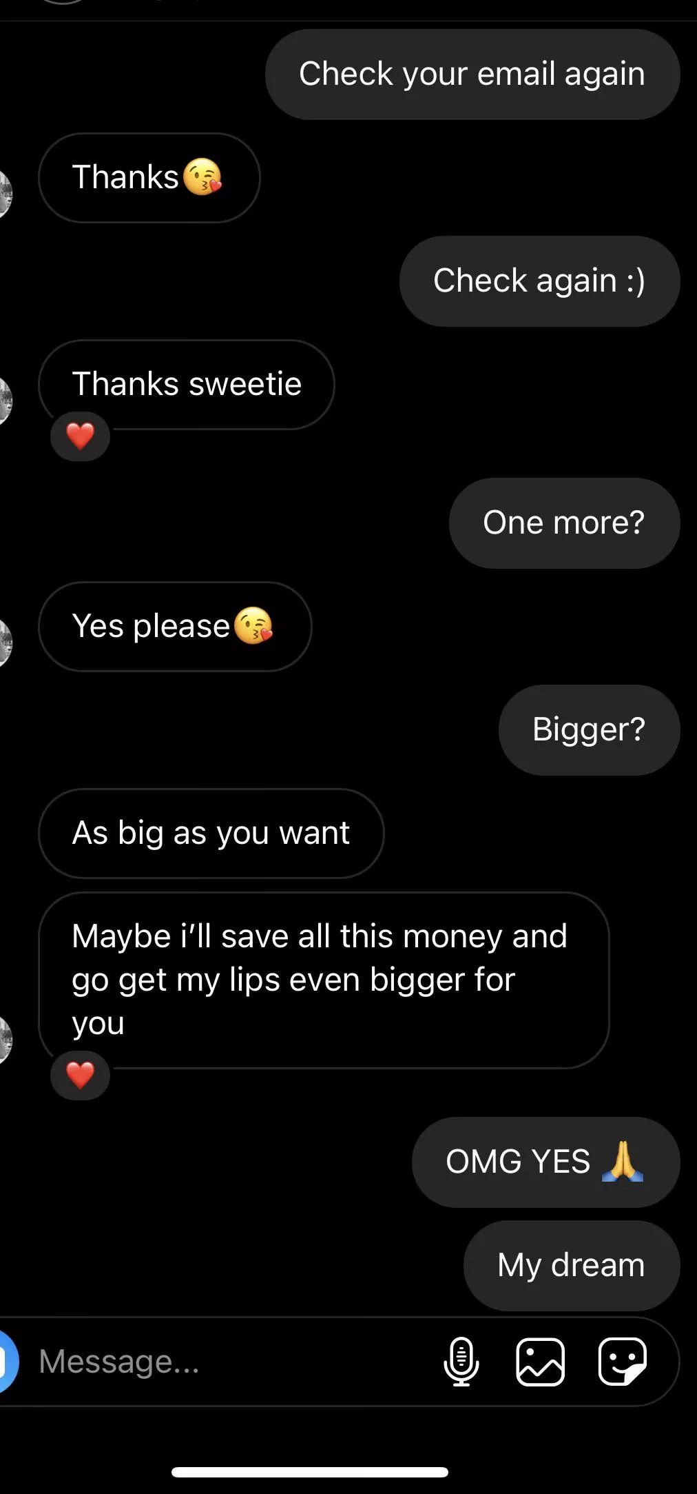 My dream, helping a bimbo pay for her lip filler 😘 posted by finreddit1234