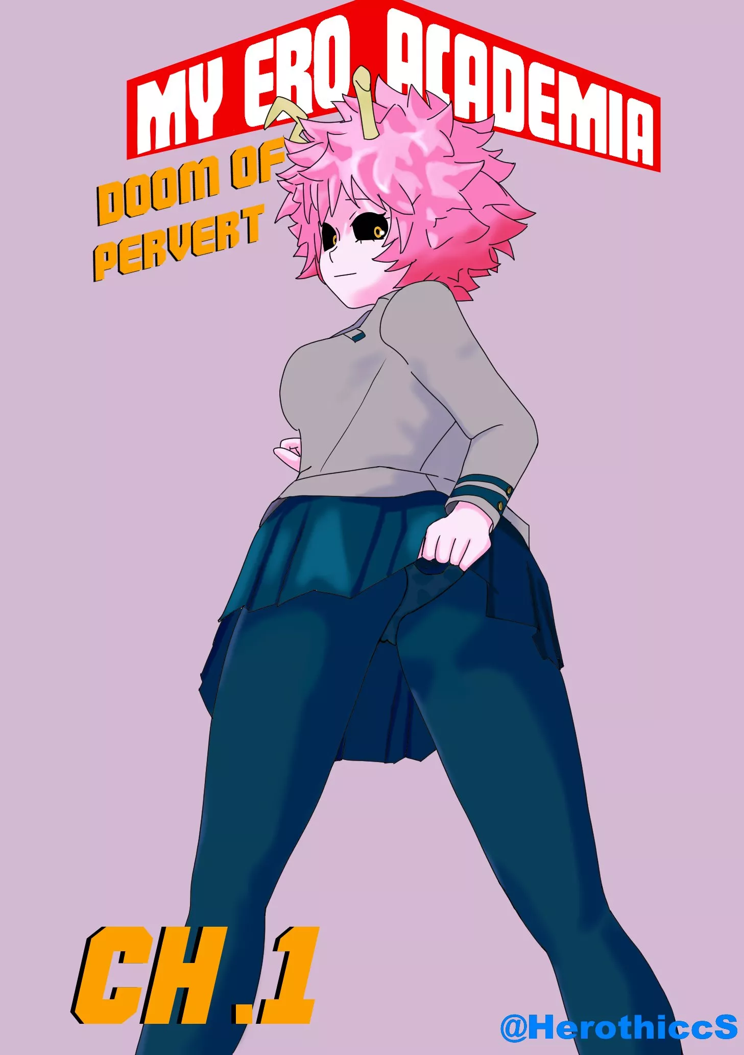 My Ero Academia : Ashido Mina (by @HerothiccS) posted by HeroThicc-san