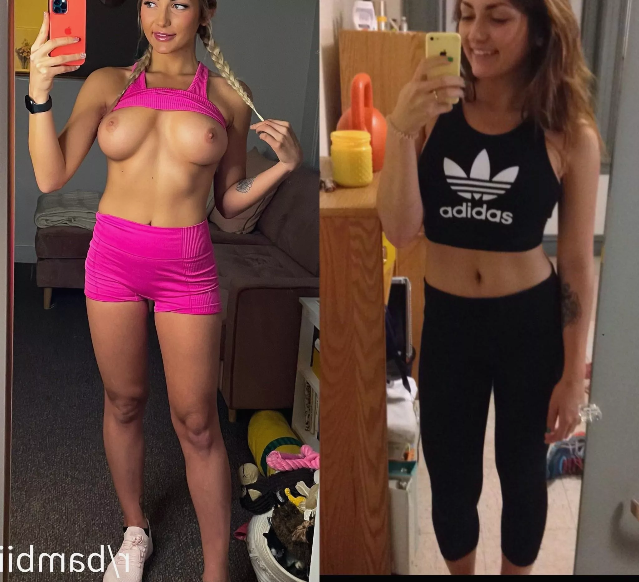 My (f22) gmy outfits vs my new ones?? posted by tunabuilding