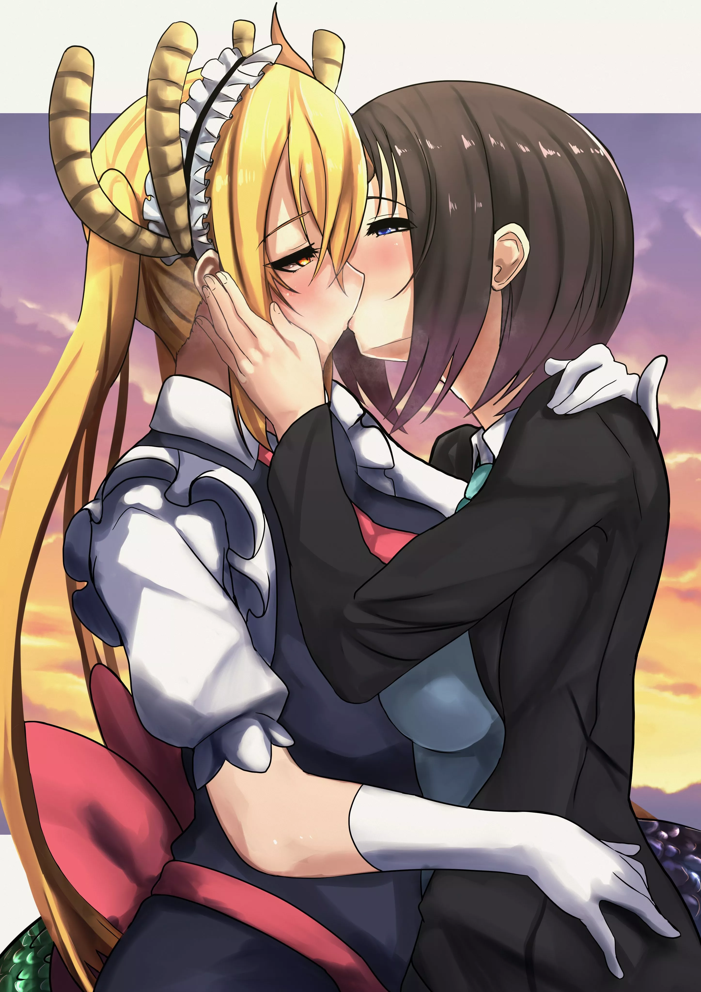 My Fanart Tohru X Elma hope you enjoy it [Kobayashi-san Chi no Maid Dragon] posted by TomoFanartV2