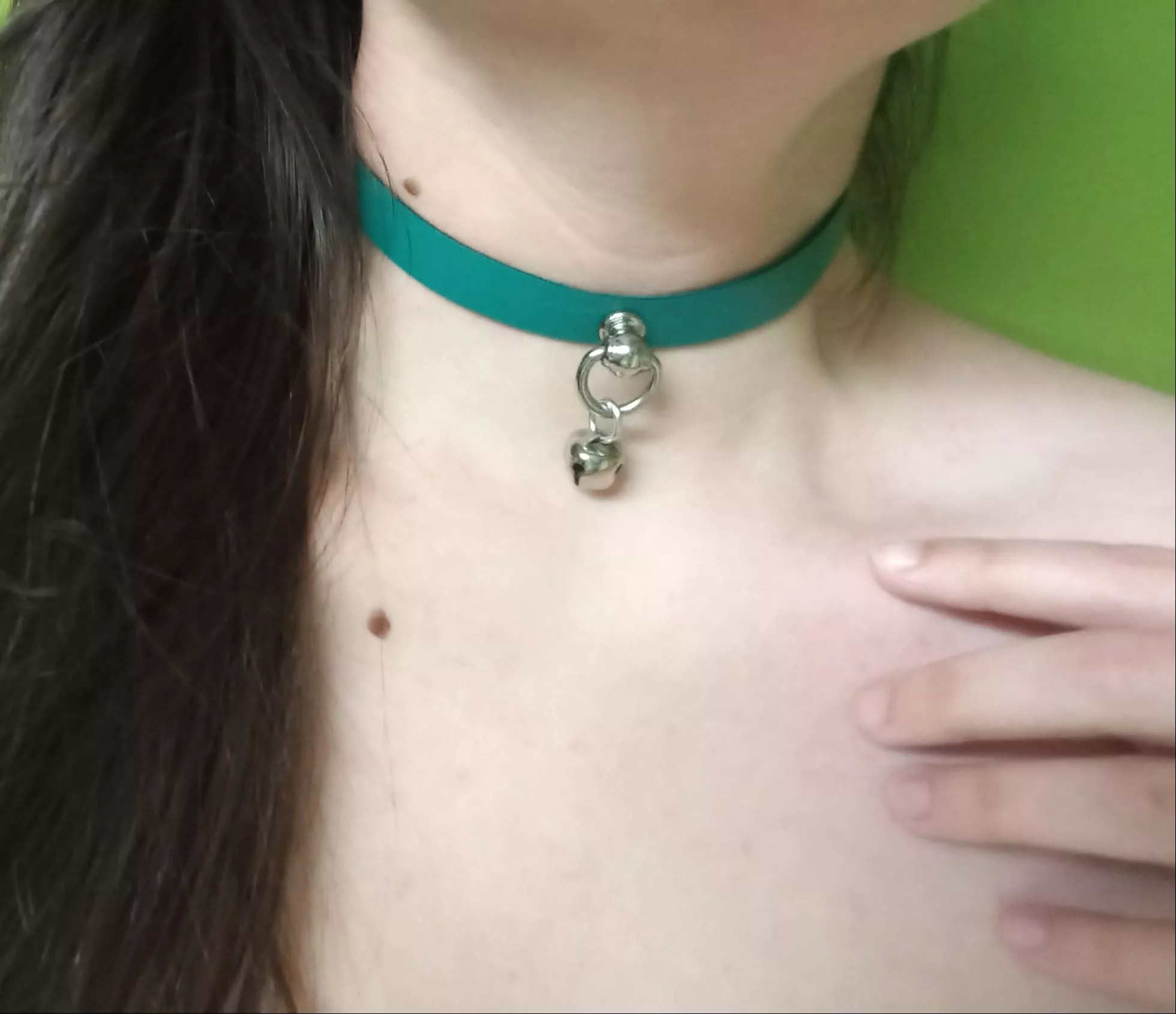 My favorite collar, courtesy of Master. <3 posted by kitten_individual