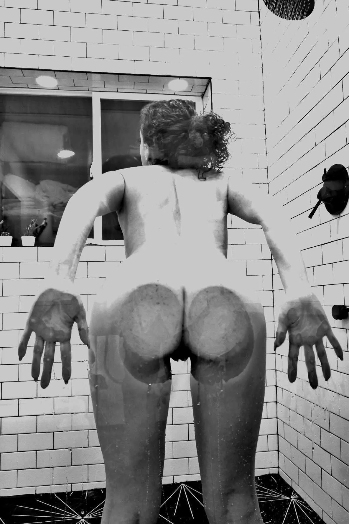 My fine ass pressed against the shower glass posted by edenadoremodeling