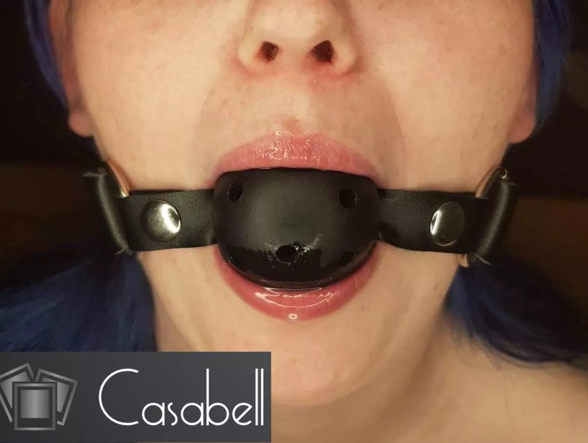 My first ball gag he started me off kind 😅😉 posted by casabell94