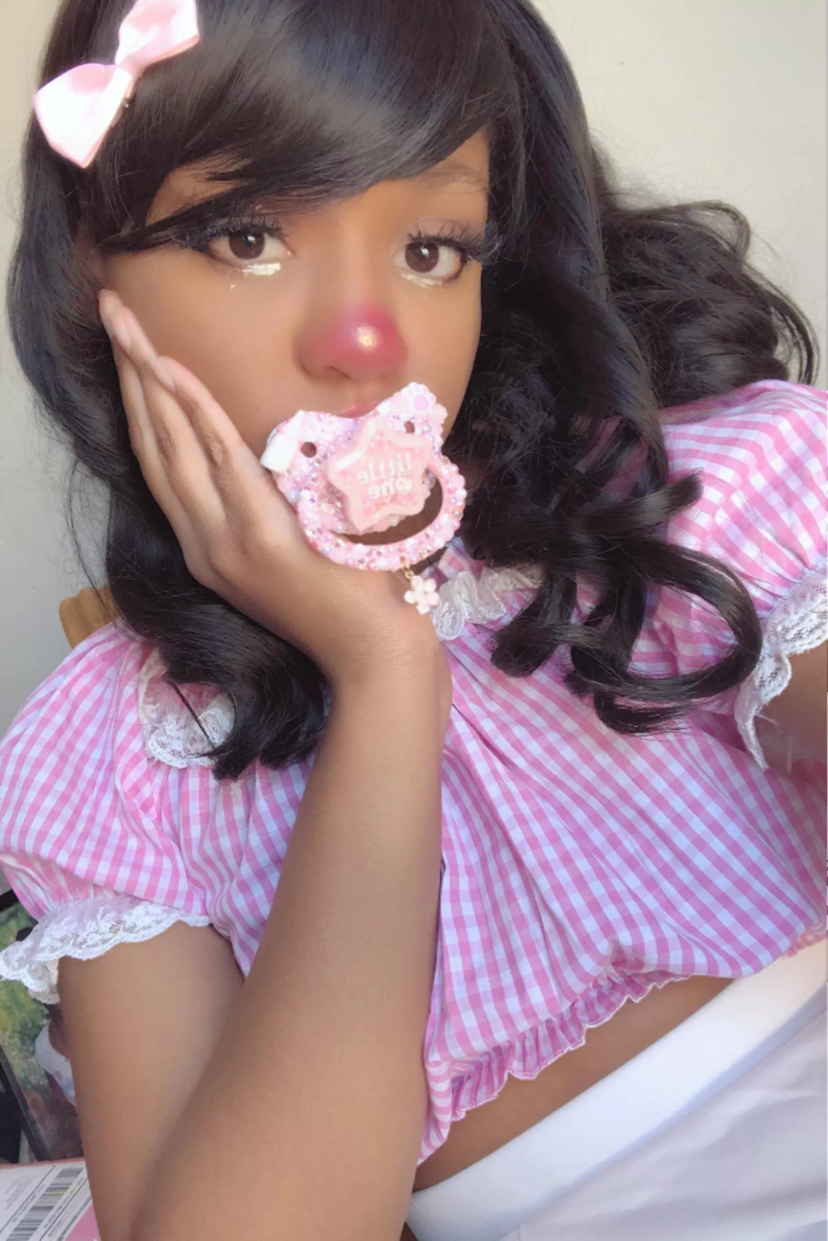 my first deco paci up close 🌸💗🧁 posted by nyangelic