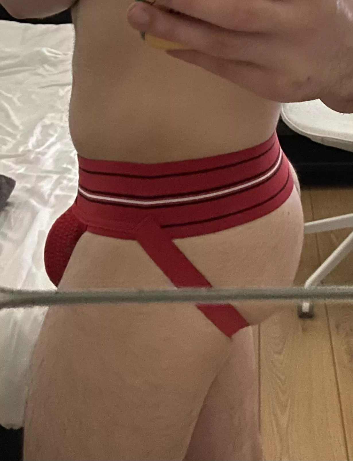 My first jockstrap ðŸ˜† posted by MayonnaiseInMyPubes