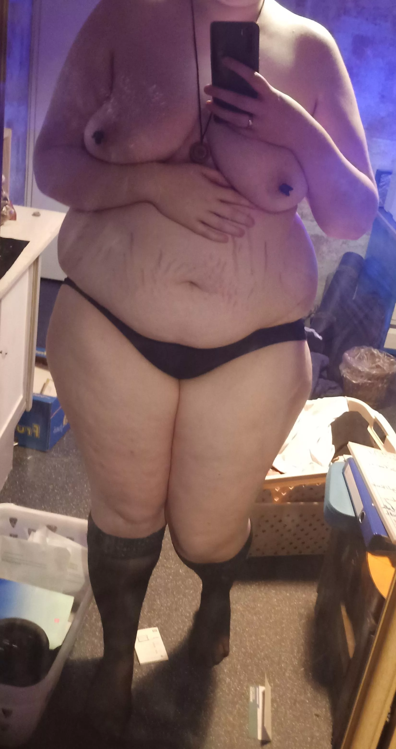 My first post, I hope its ok! I'm testing out my nipple clamps and how they look with my fishnets! posted by FunniiBunnii