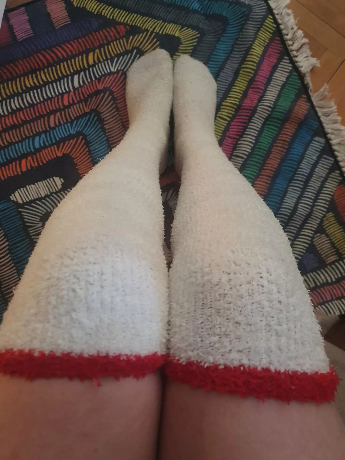 My fluffy socks posted by queenleylaleyla