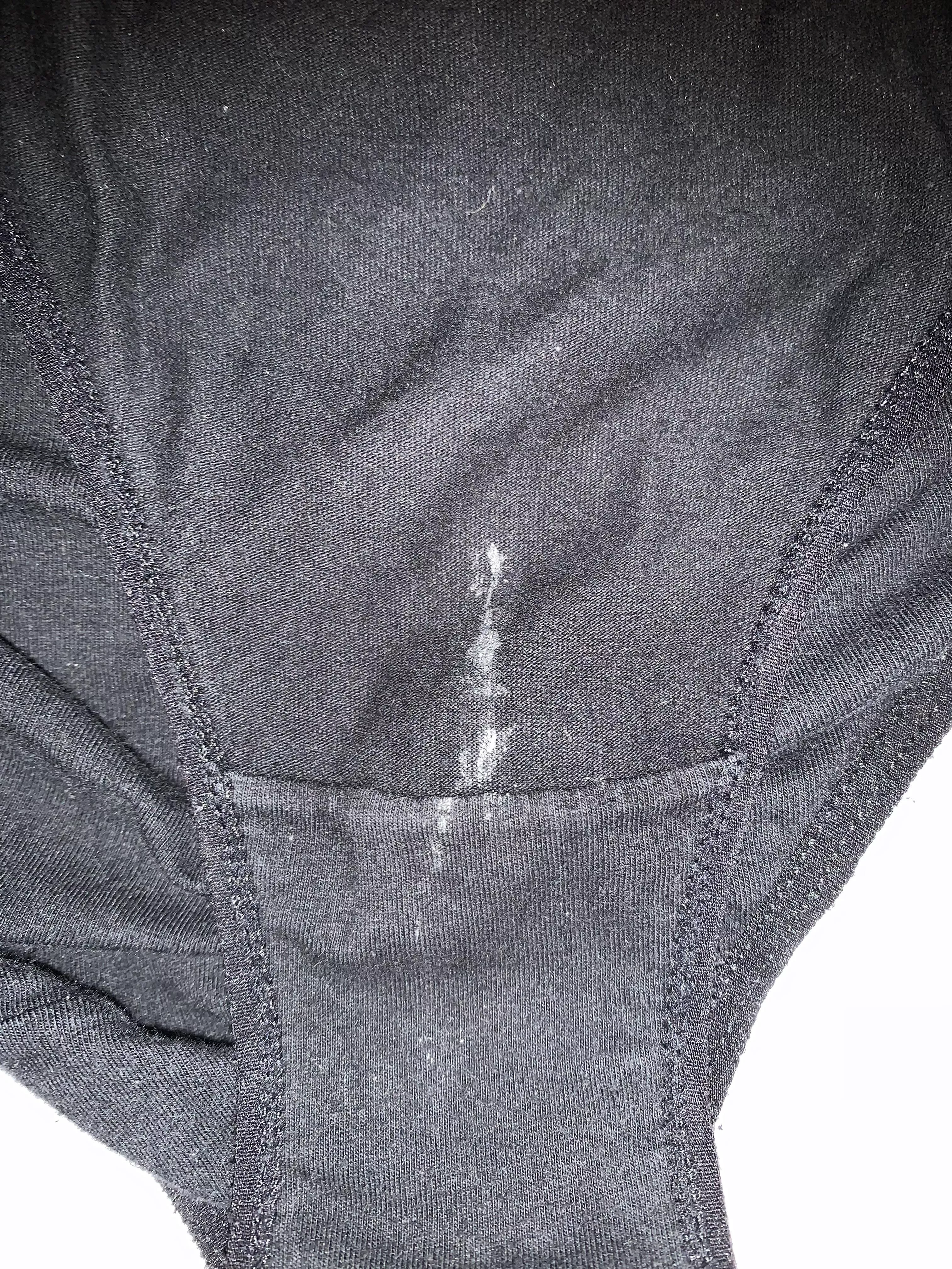 My gf’s panties after 9hr shift. posted by curledtoes-