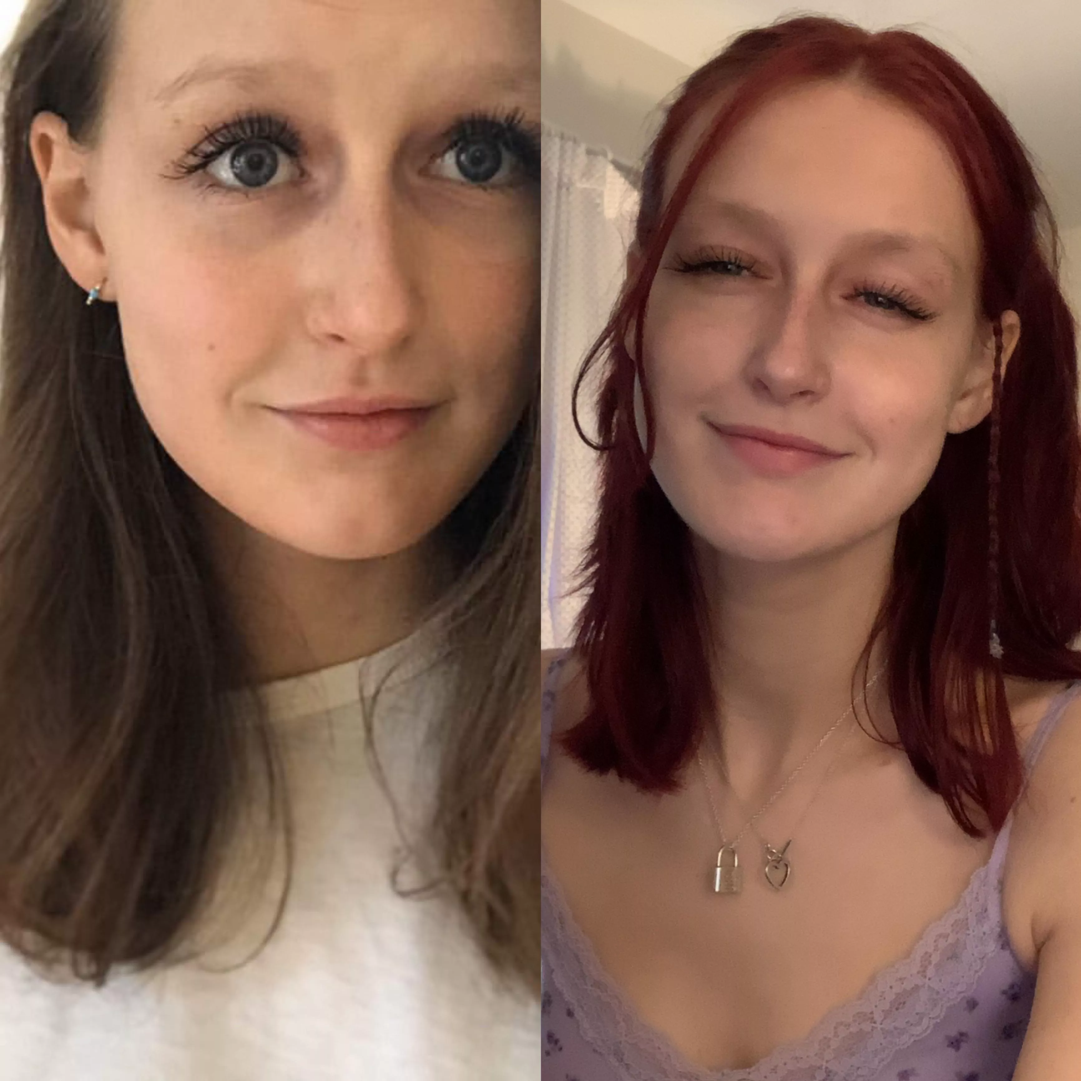 My girlfriend before or after dying her hair red? [2] posted by Sorry_Discipline_944