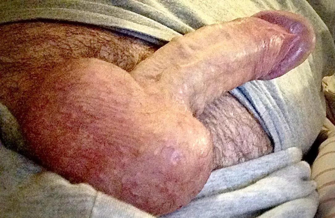 My hard curved daddy cock [60] for you to enjoy ðŸ˜Š with full balls posted by Martinod55