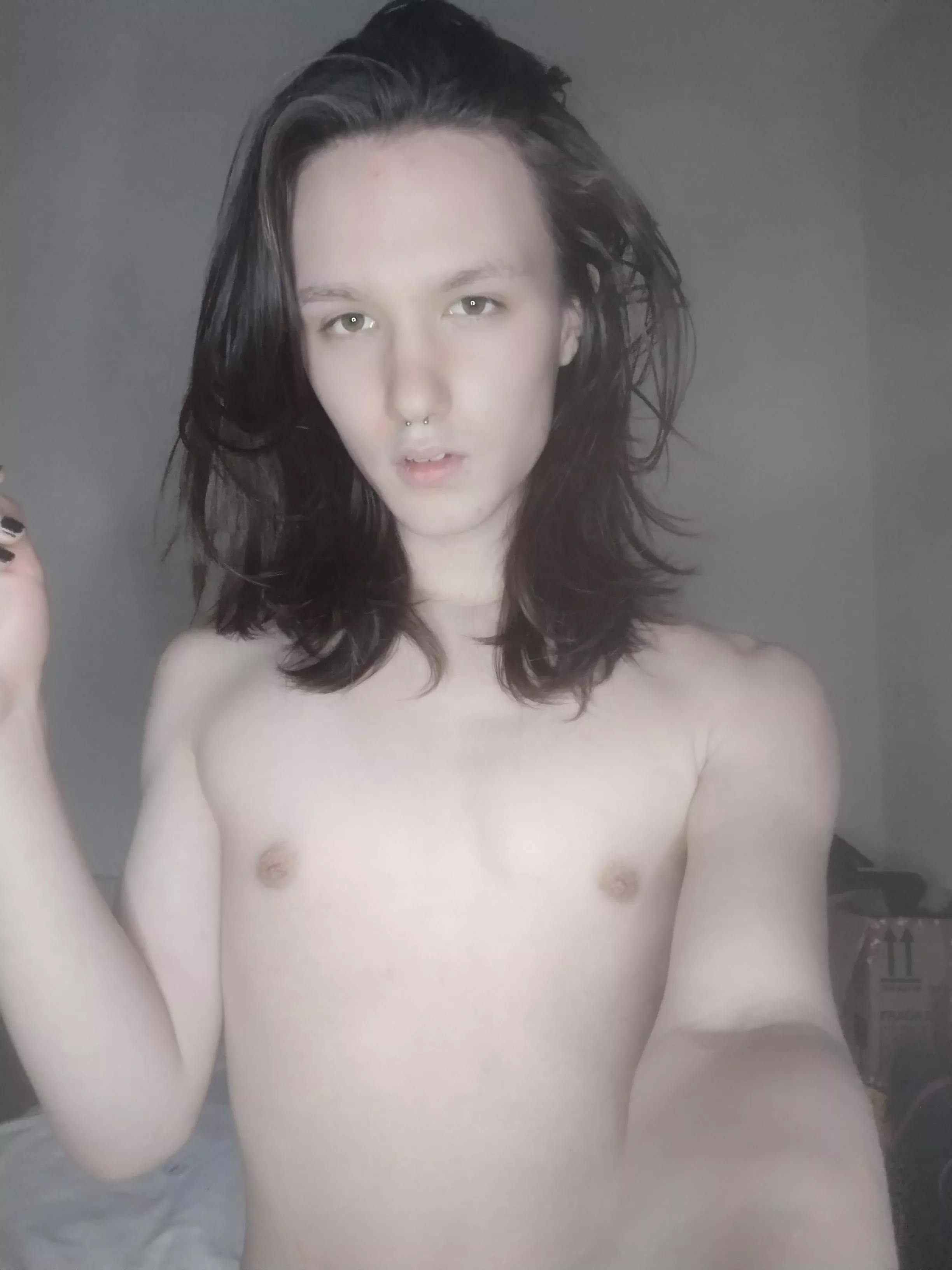 my hrt titties are soooo sensitive :( posted by Twinkerbelle_cams