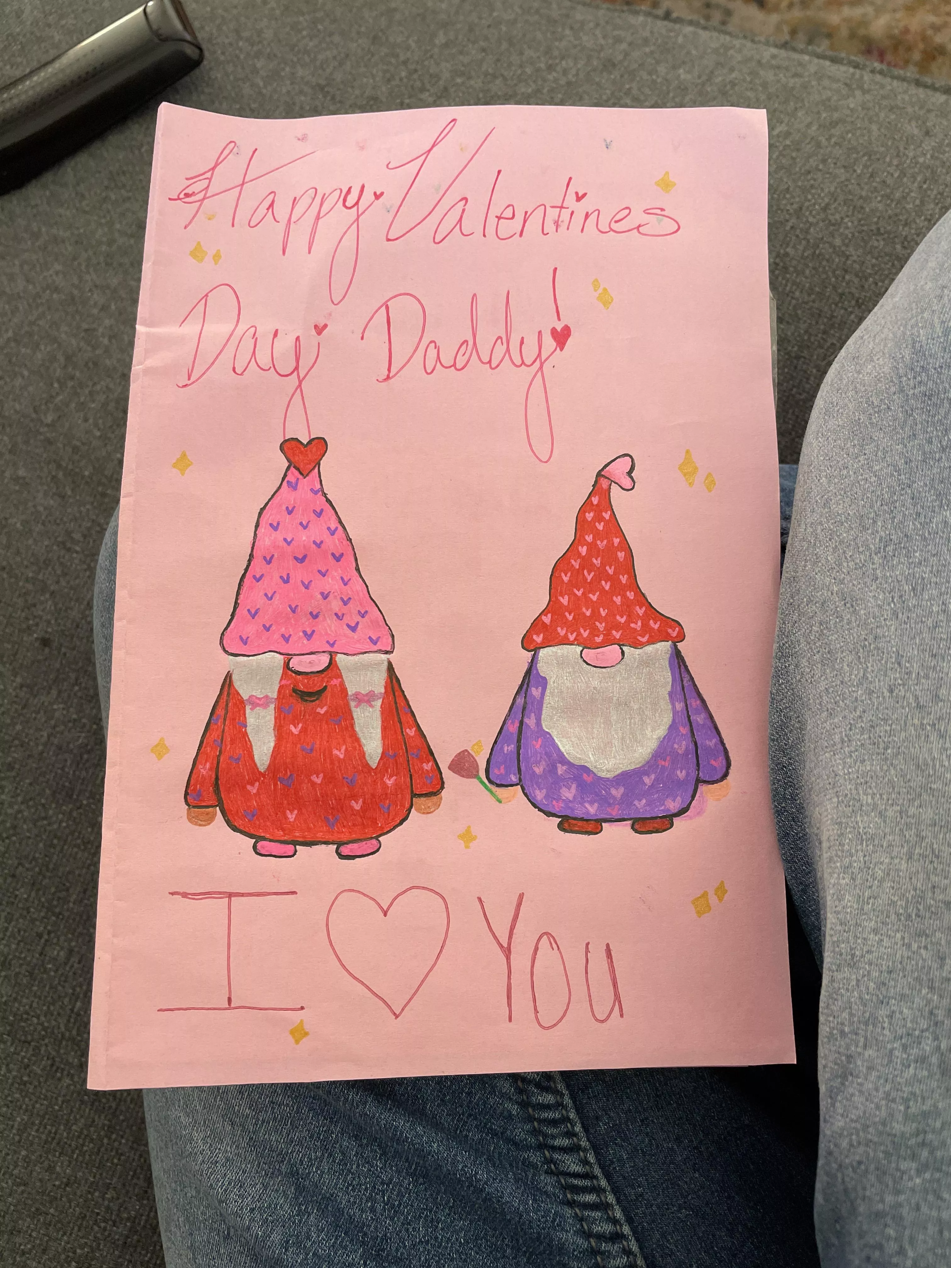 My little princess made me this adorable card for me while I was at work posted by BingJ2700