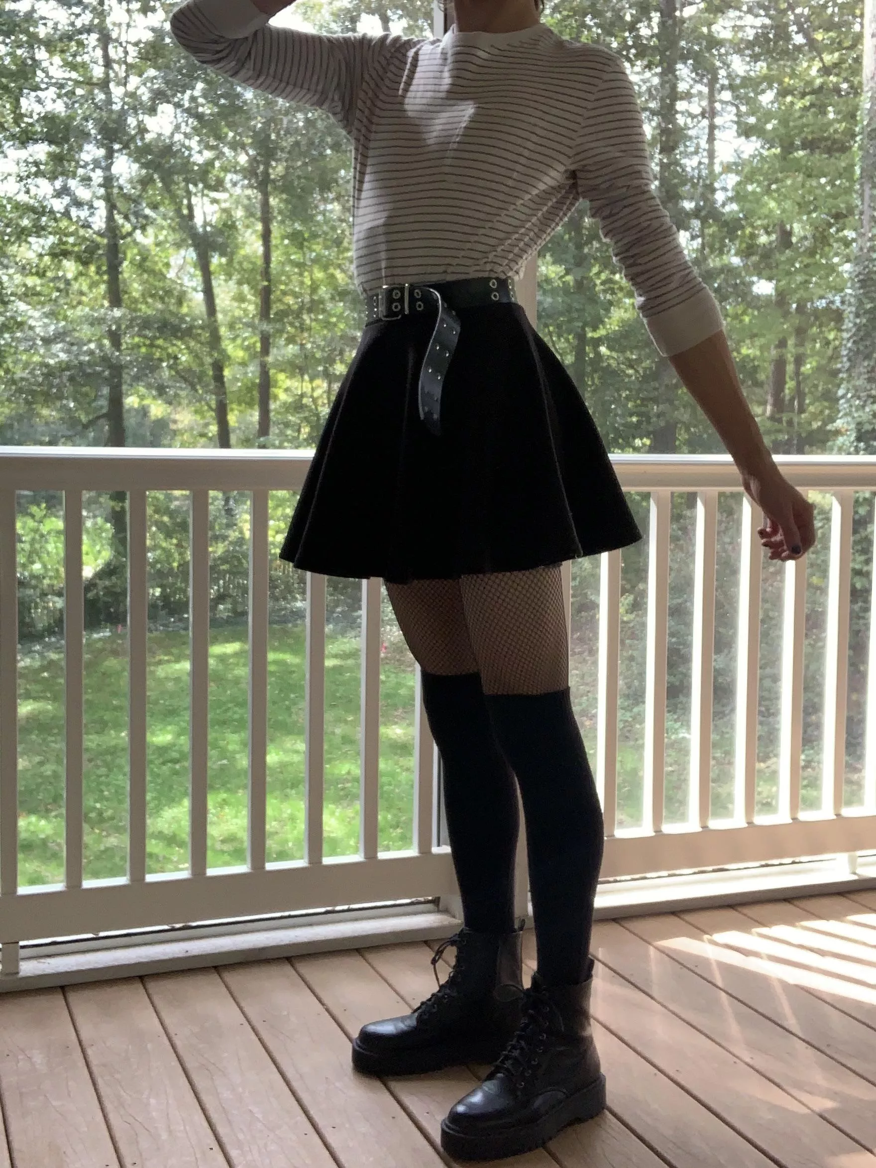 My mom said my skirt was too short 🤪 posted by pale_blushes