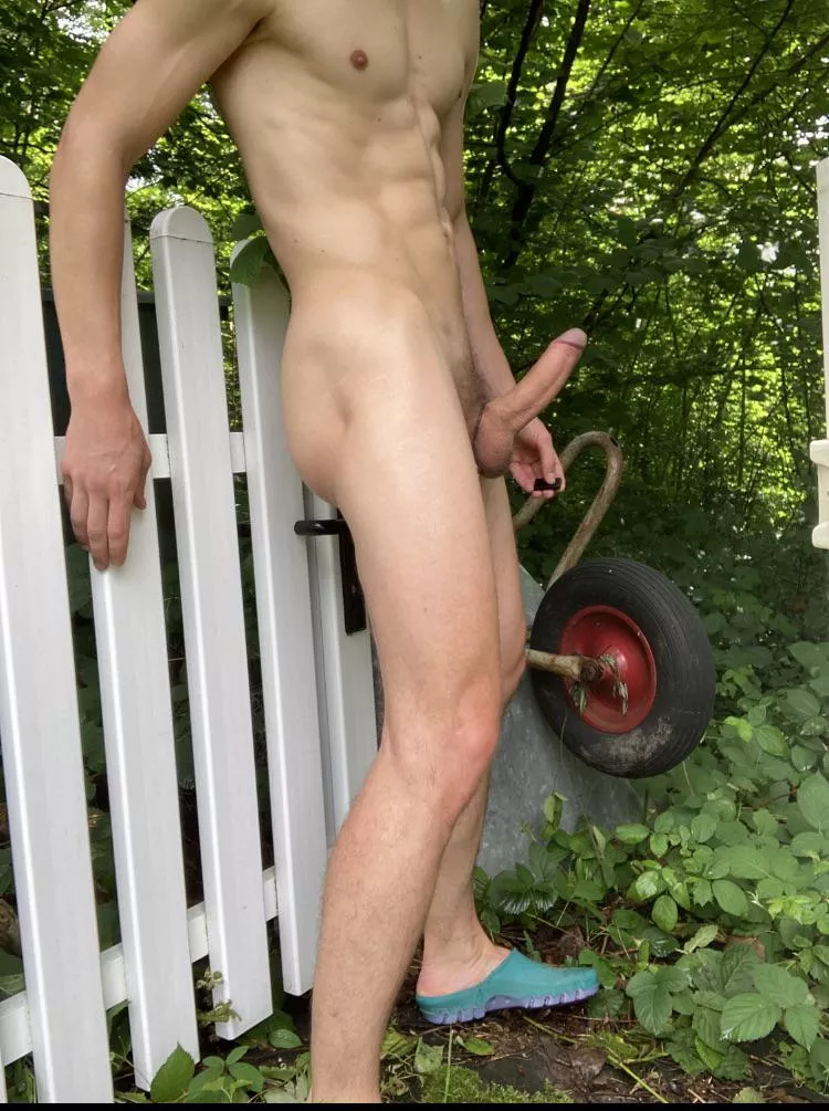 My neighbor is interested my huge uncut cum cannon 🍆💦 and smooth bubble butt 😈… I love to tease him 🥵 posted by DamnSexyBator