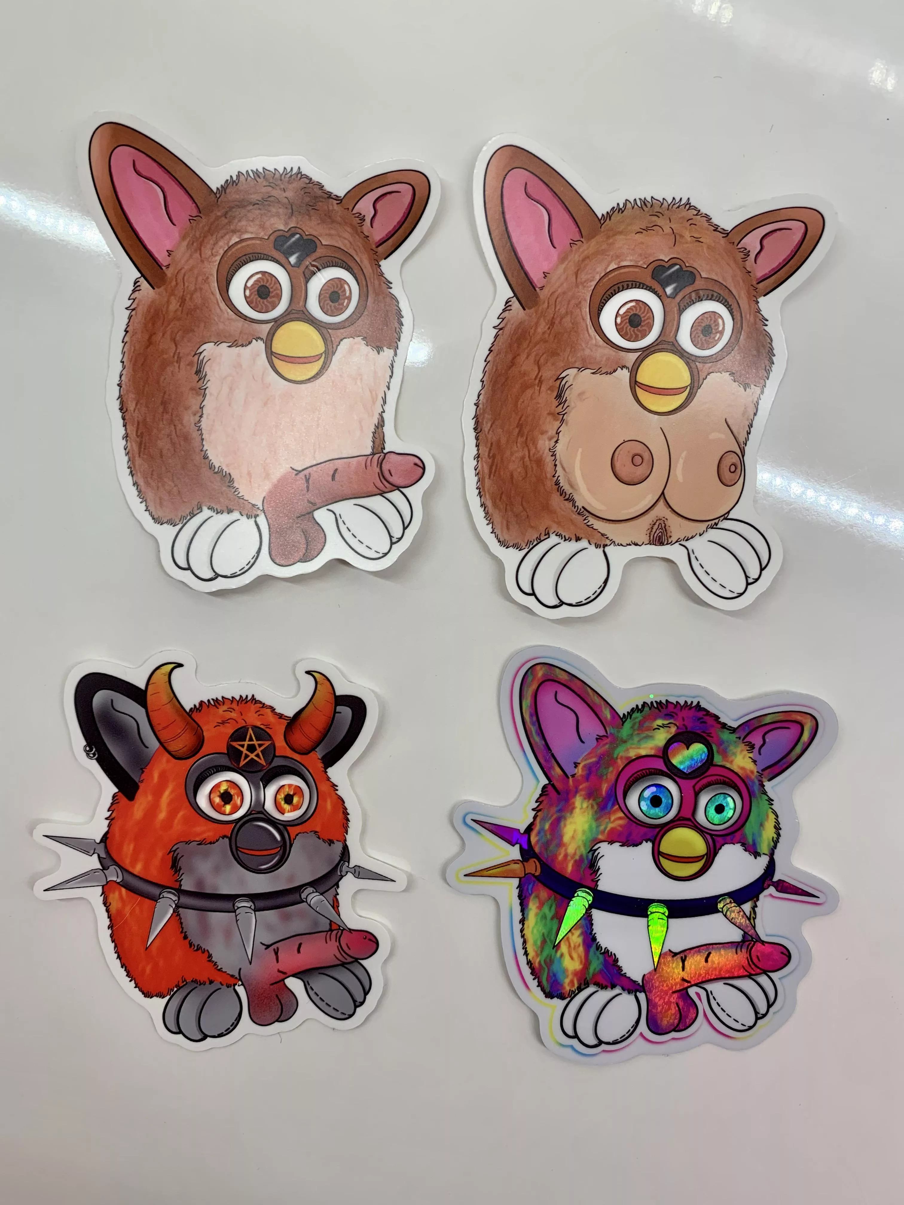 My new bad furby stickers are sure to offend your family! https://theextra-terrestrial.com posted by adogsworld