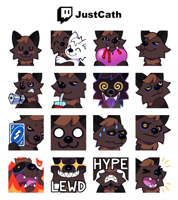 My new batty Twitch emoji.~ By my partner @acoolmango on Twitter. posted by Just_Cath