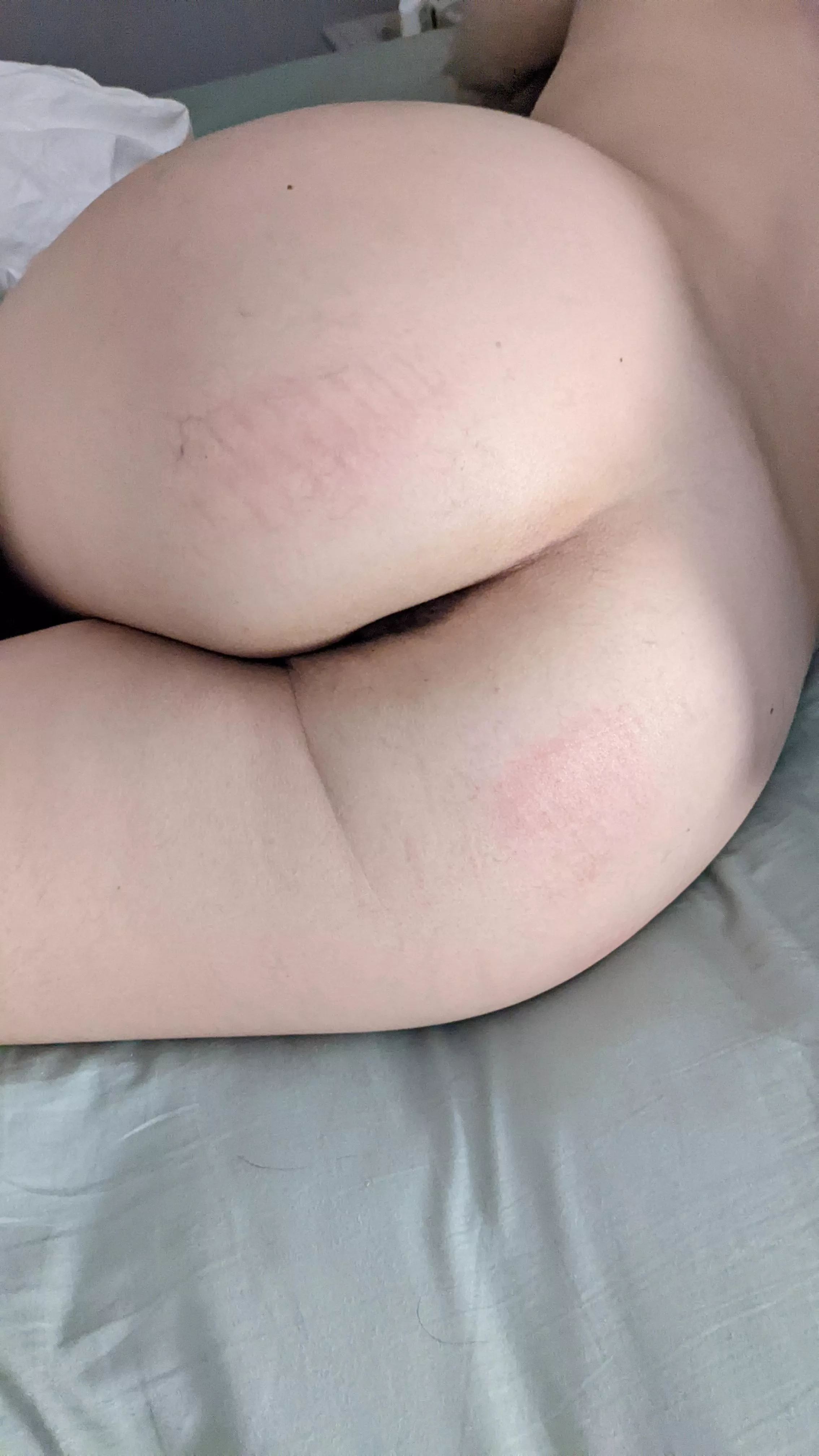 My new bedtime routine. Ten spankings with a hair brush. 😣🙇‍♀️ 24F (OC) posted by collaredbabe