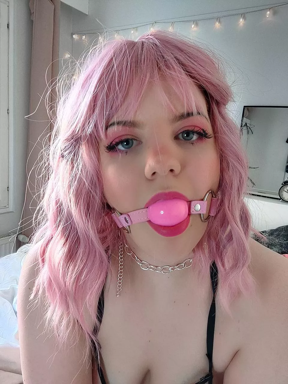 My new pink ball gag is just too cute not to share posted by camilisious