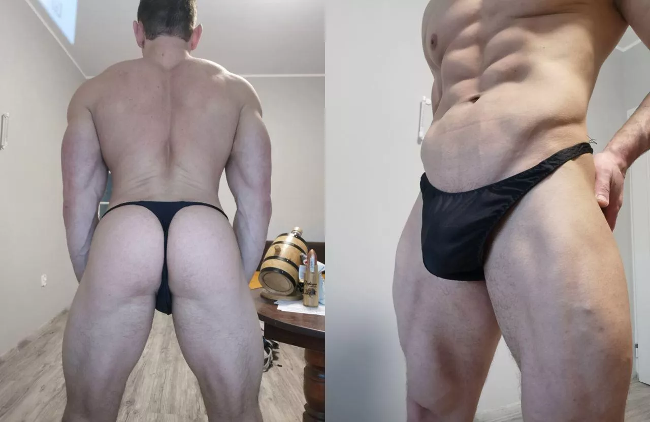 My new thong. What u say? posted by Muscled_pup