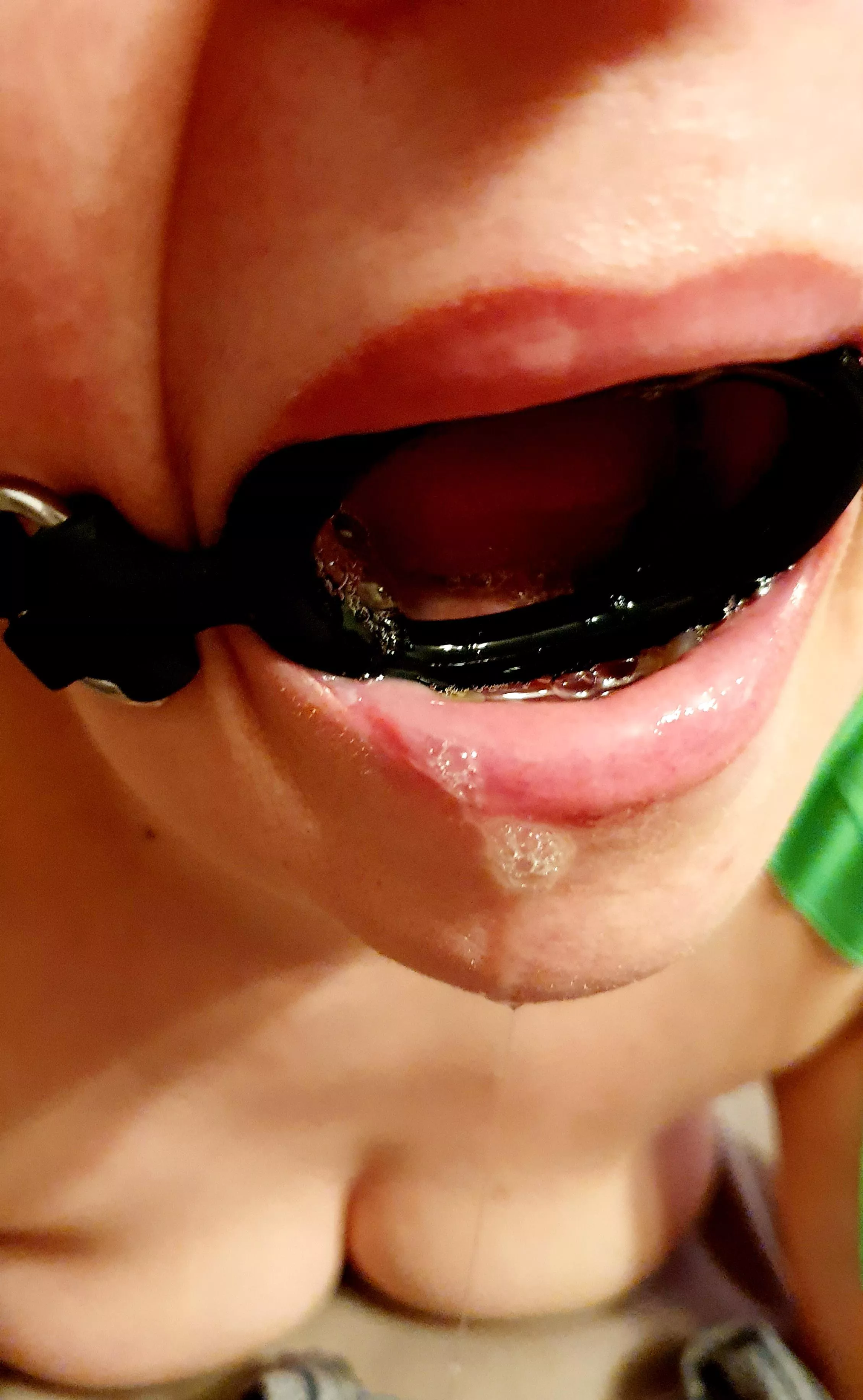 My new toy arrived. Ring gagged and facefucked posted by MinervaSmallFeetWife