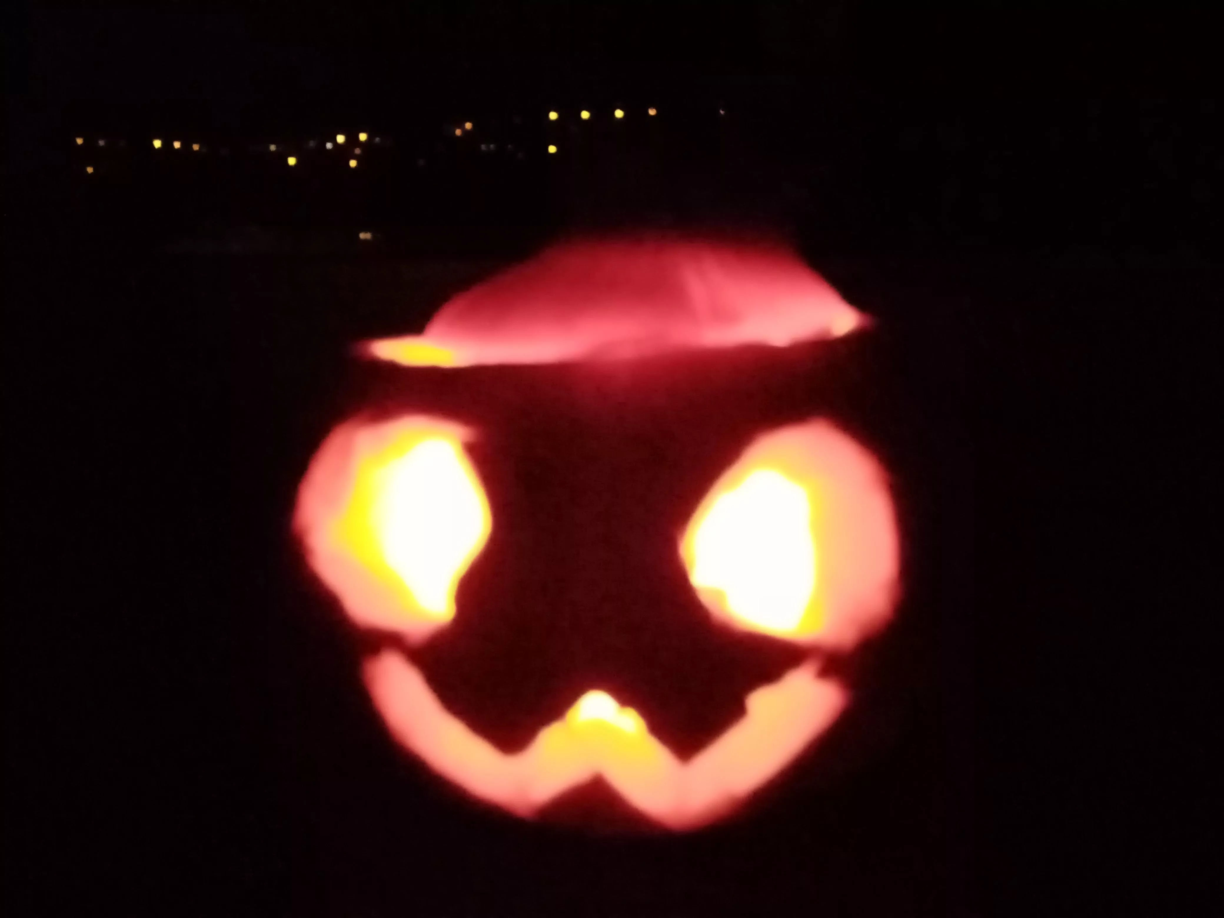 My OwO pumpkin I carved (Also my birthday today ^w^) posted by Particular-Speaker-8