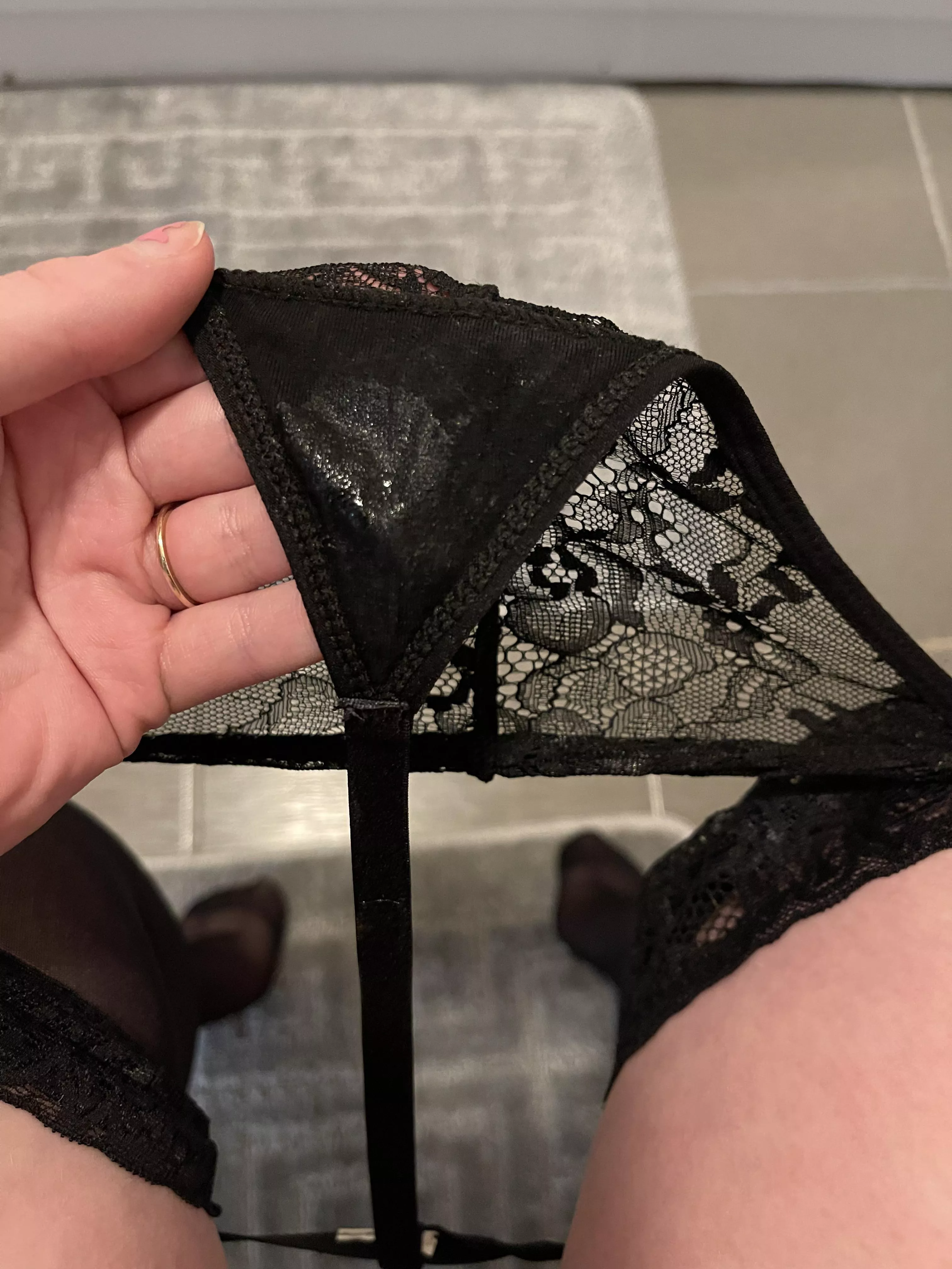 My panties after I masturbated in them😏 posted by Kinkywhore8989