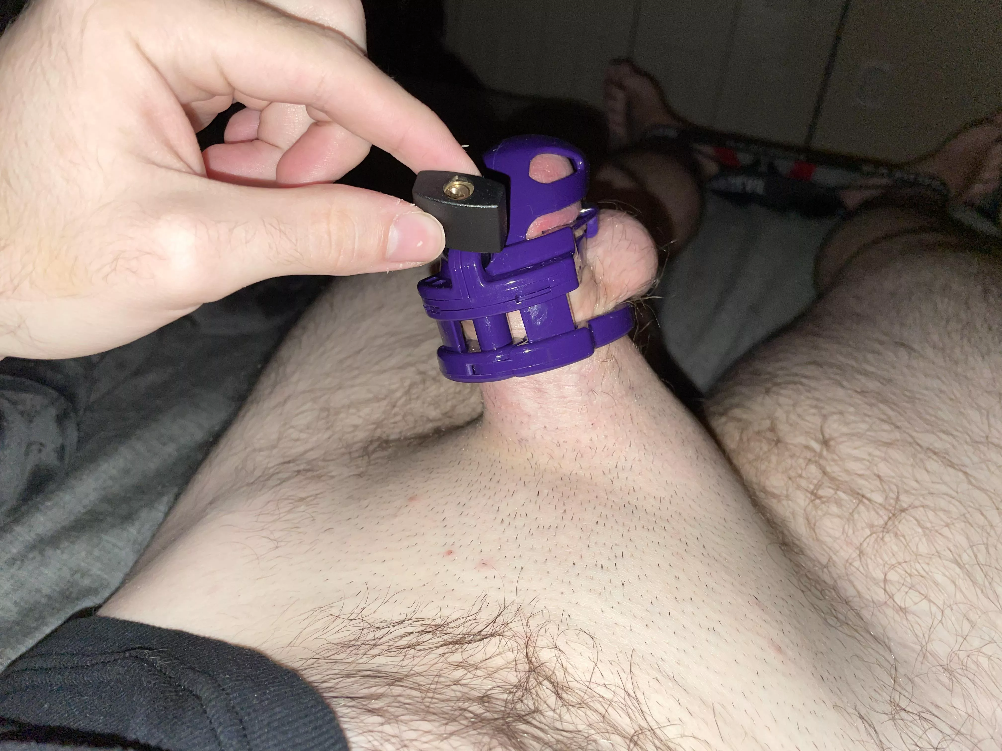 My pathetic cock trying to get hard. I was edging with a vibrator 🤤 posted by Mamas_good_boi