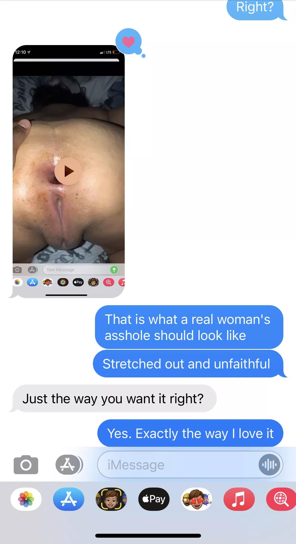 My pregnant sub loves rewatching her gaped asshole posted by WDGHr